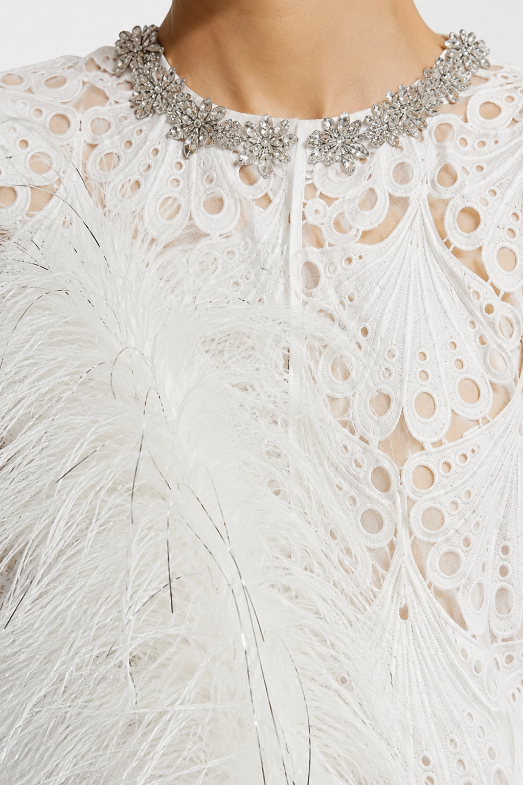 White Peacock Guipure Jacket
