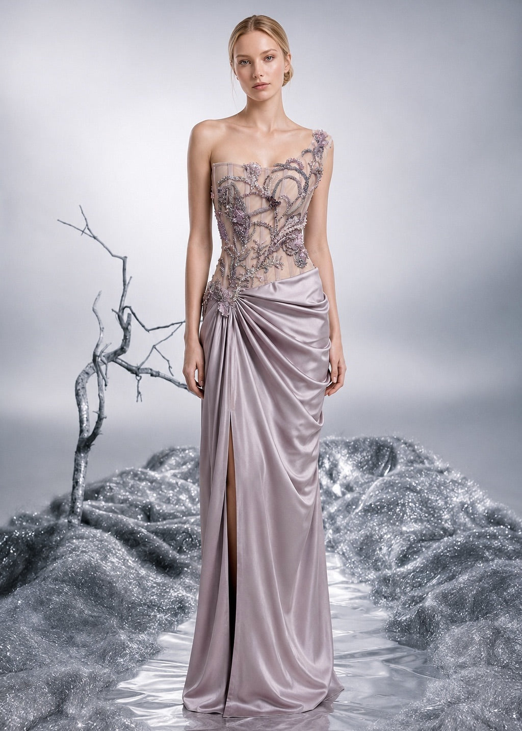 Twilight Bloom Gown