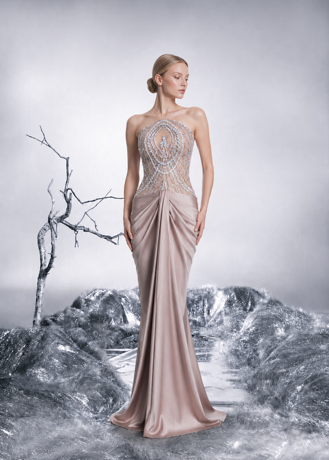 Moonlit Halo Gown