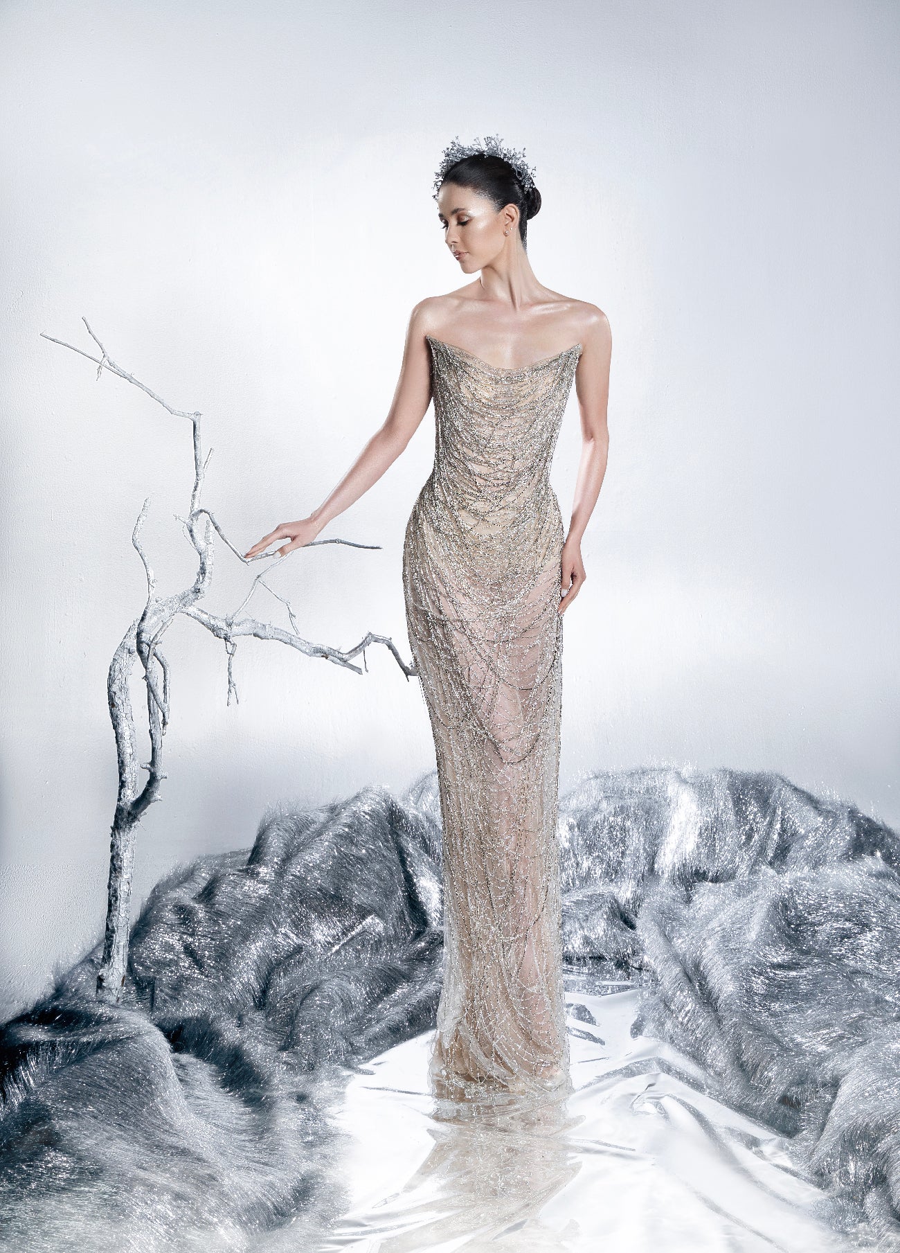 Moonlit Chain Gown