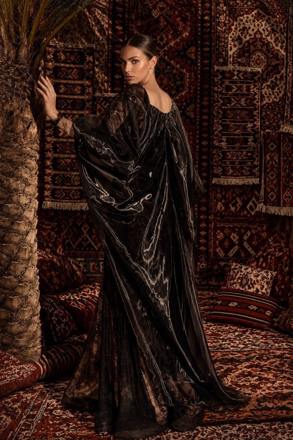 The Midnight Lace Kaftan