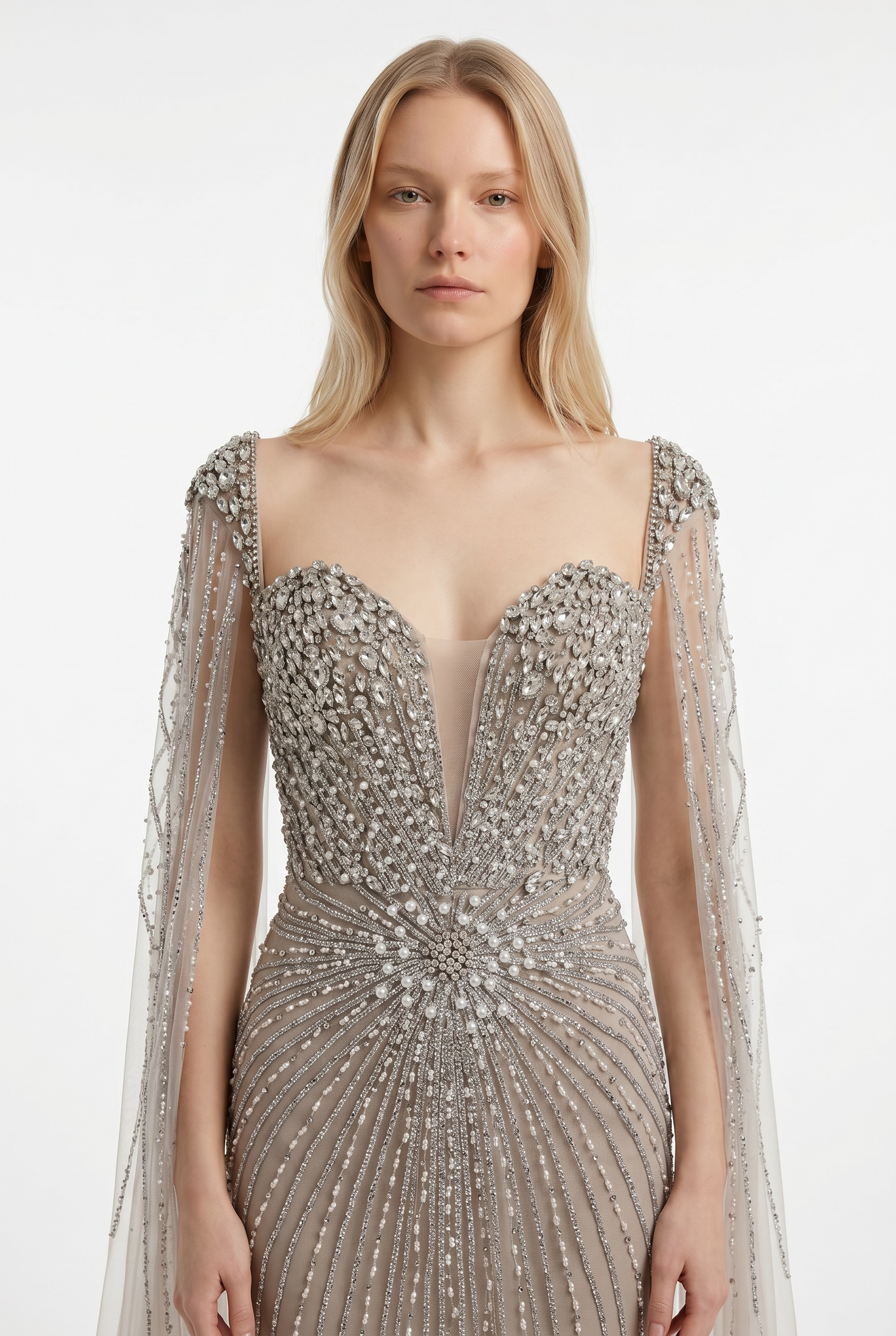 The Starburst Cape Gown
