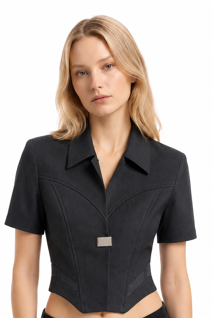 Tailored Wide-Leg Trouser Set