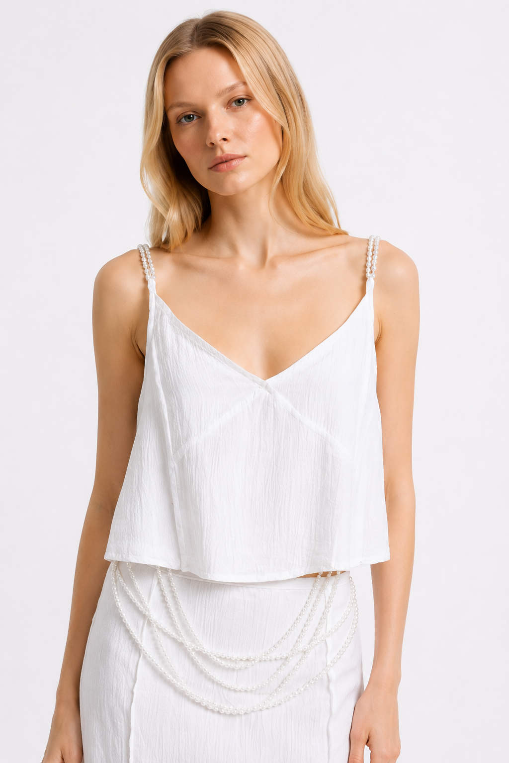 Pearl Cascade Rayon Two-Piece Set