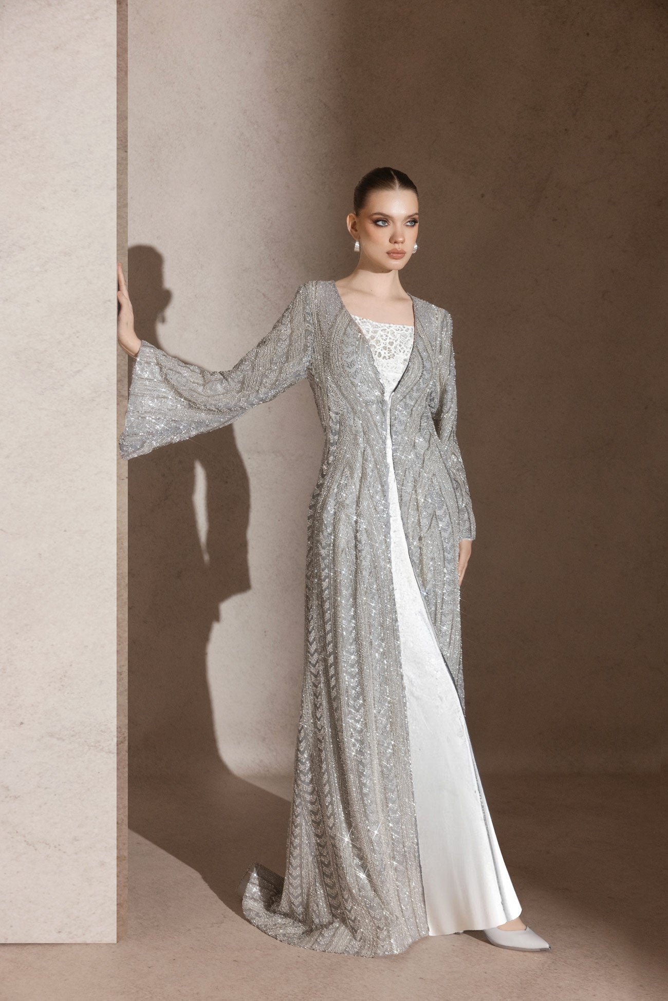 The Silver Lustre Kaftan