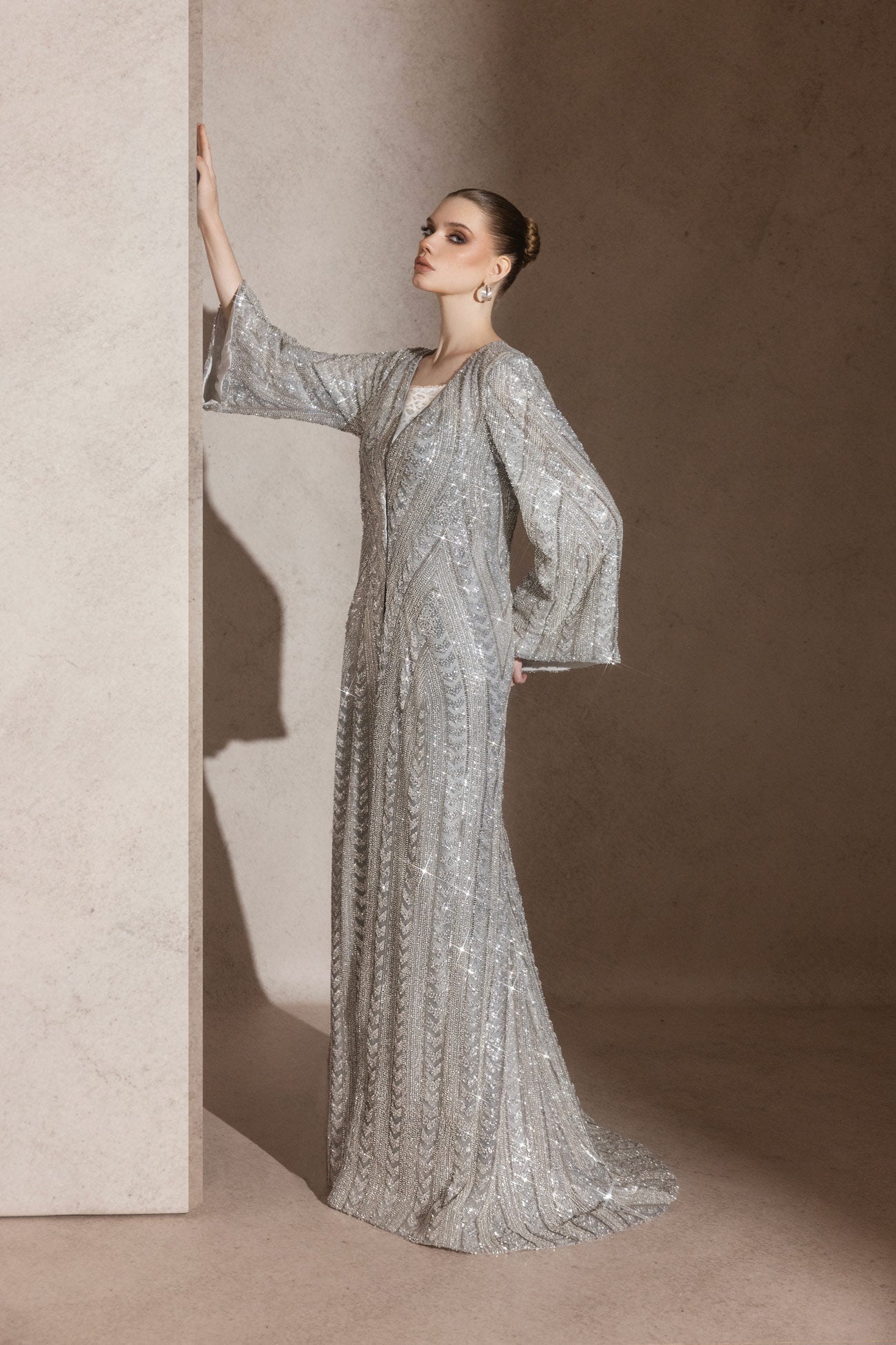 The Silver Lustre Kaftan