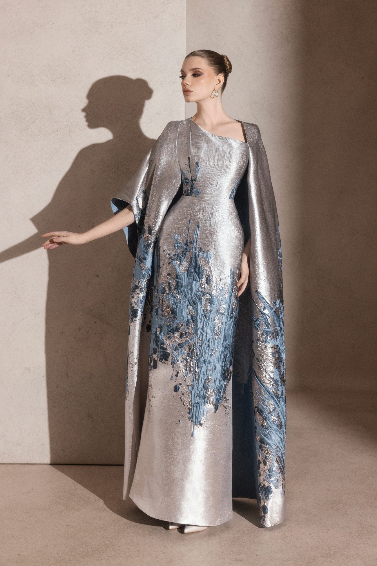 The Silver Aura Kaftan