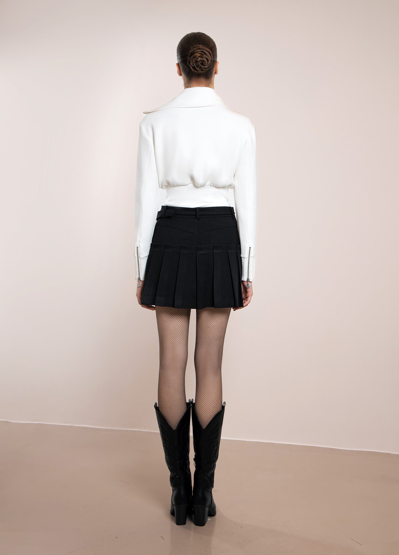 Asymmetry Zipped Cardigan