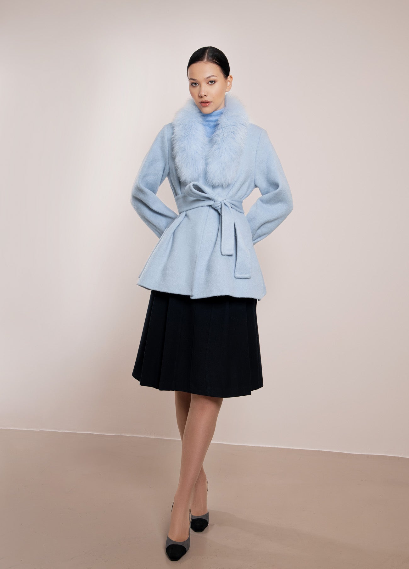 Cashmere and Fur Coat