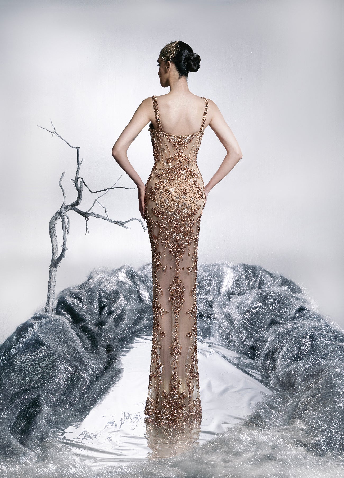 Mirage Bloom Gown