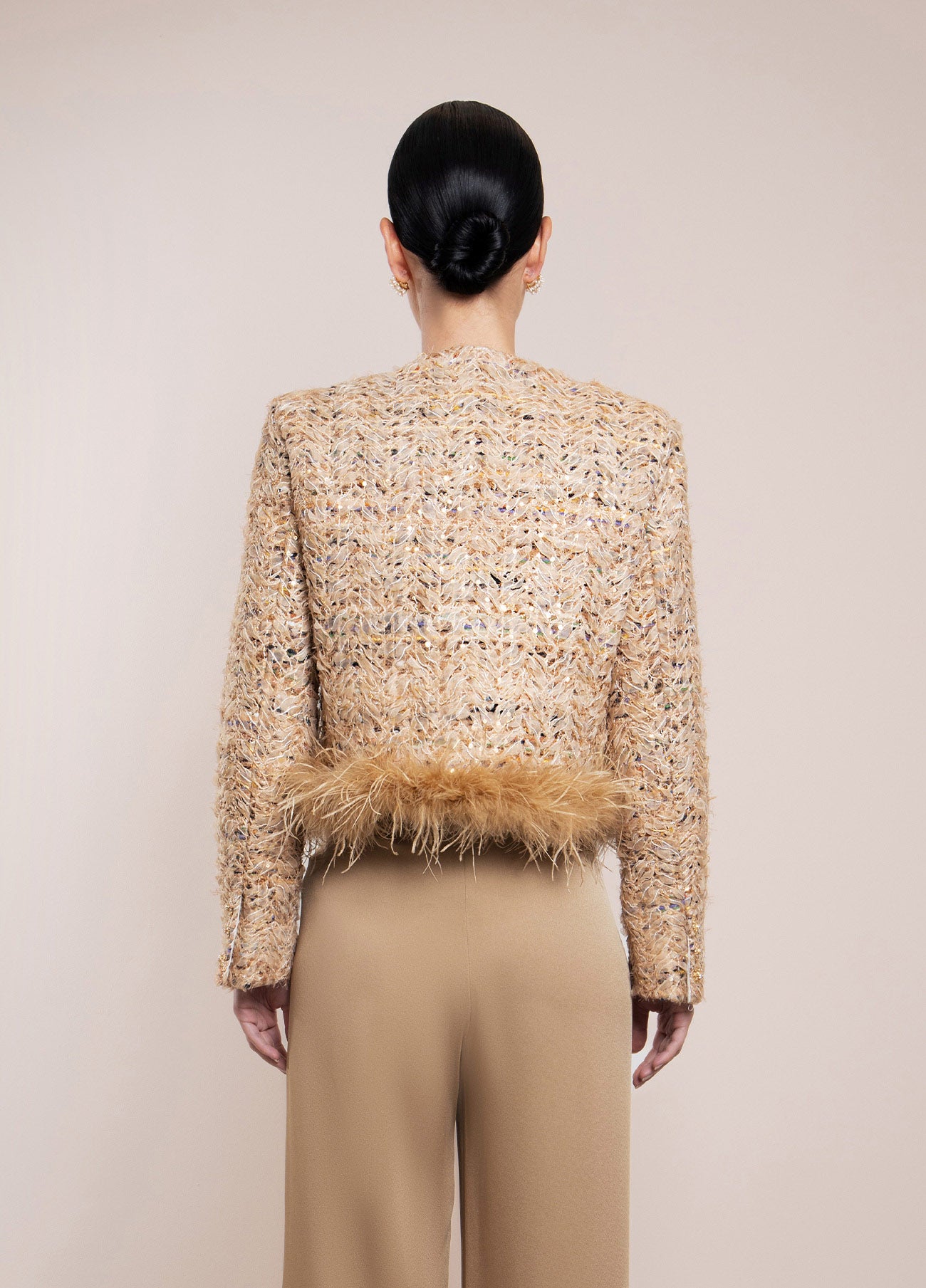 Fringed Tweed Jacket