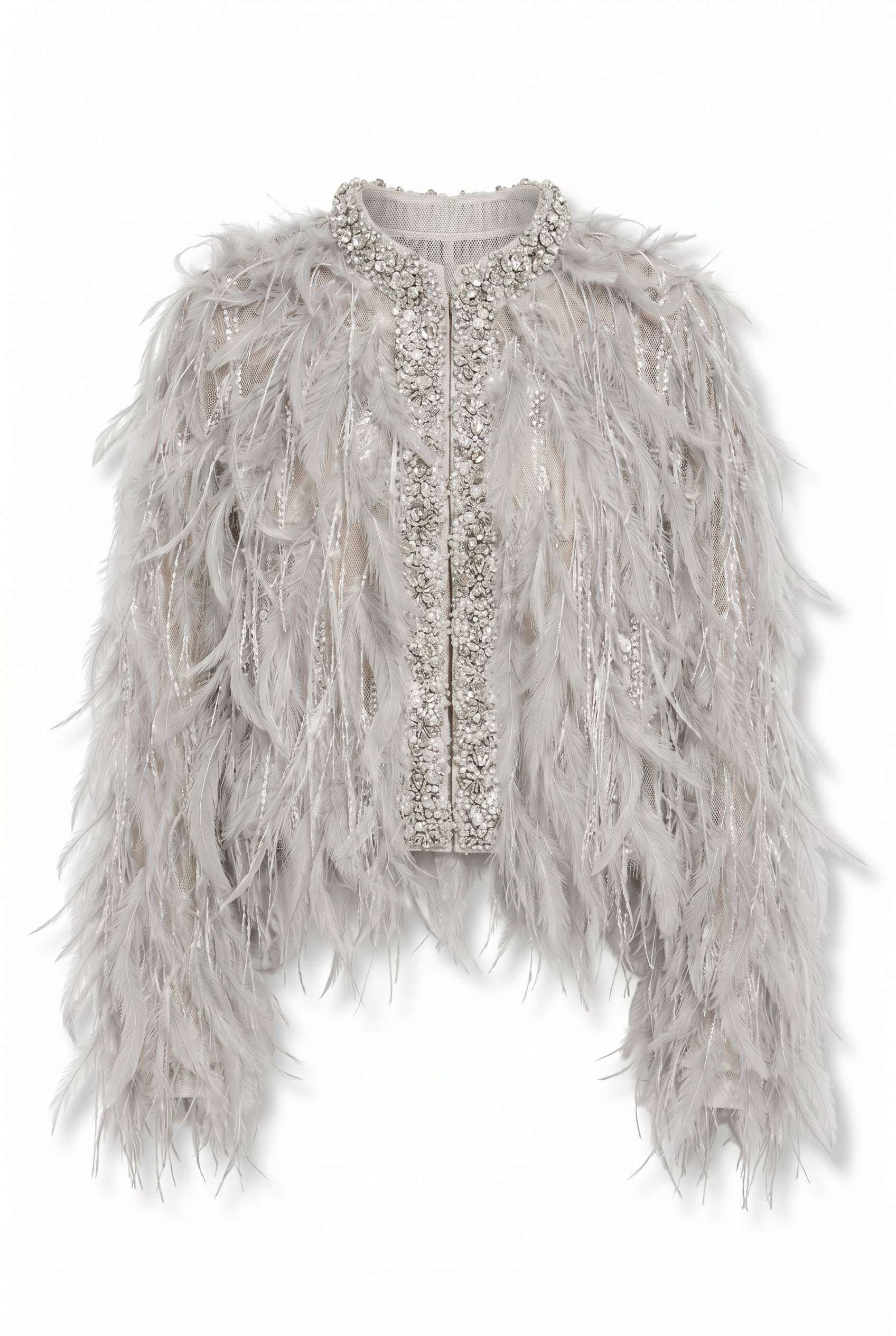 Aurora Feather Embellished Jacket