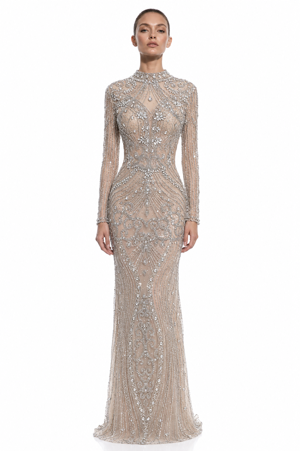 Crystal Embellished Gown