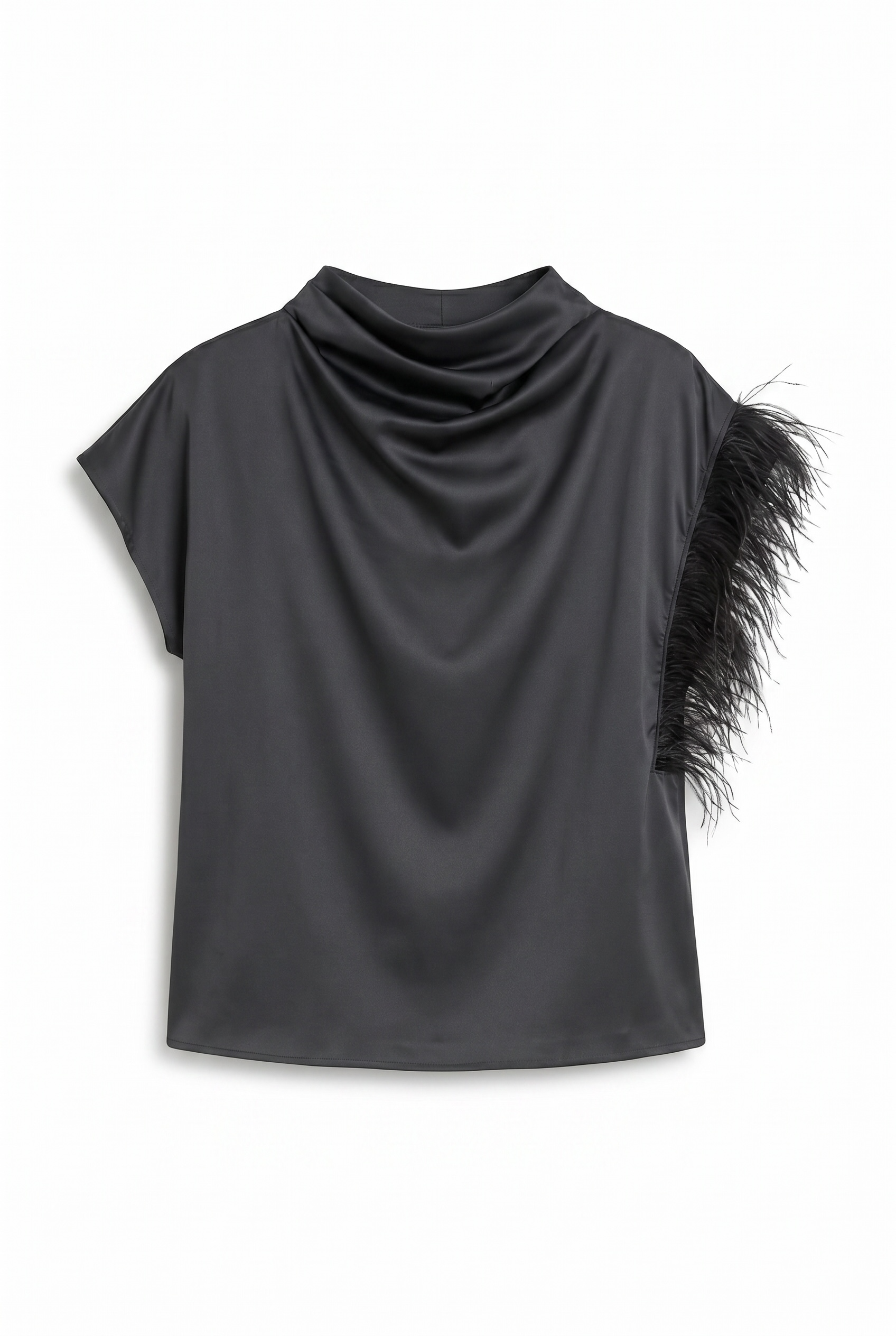 Feather-Trim Top