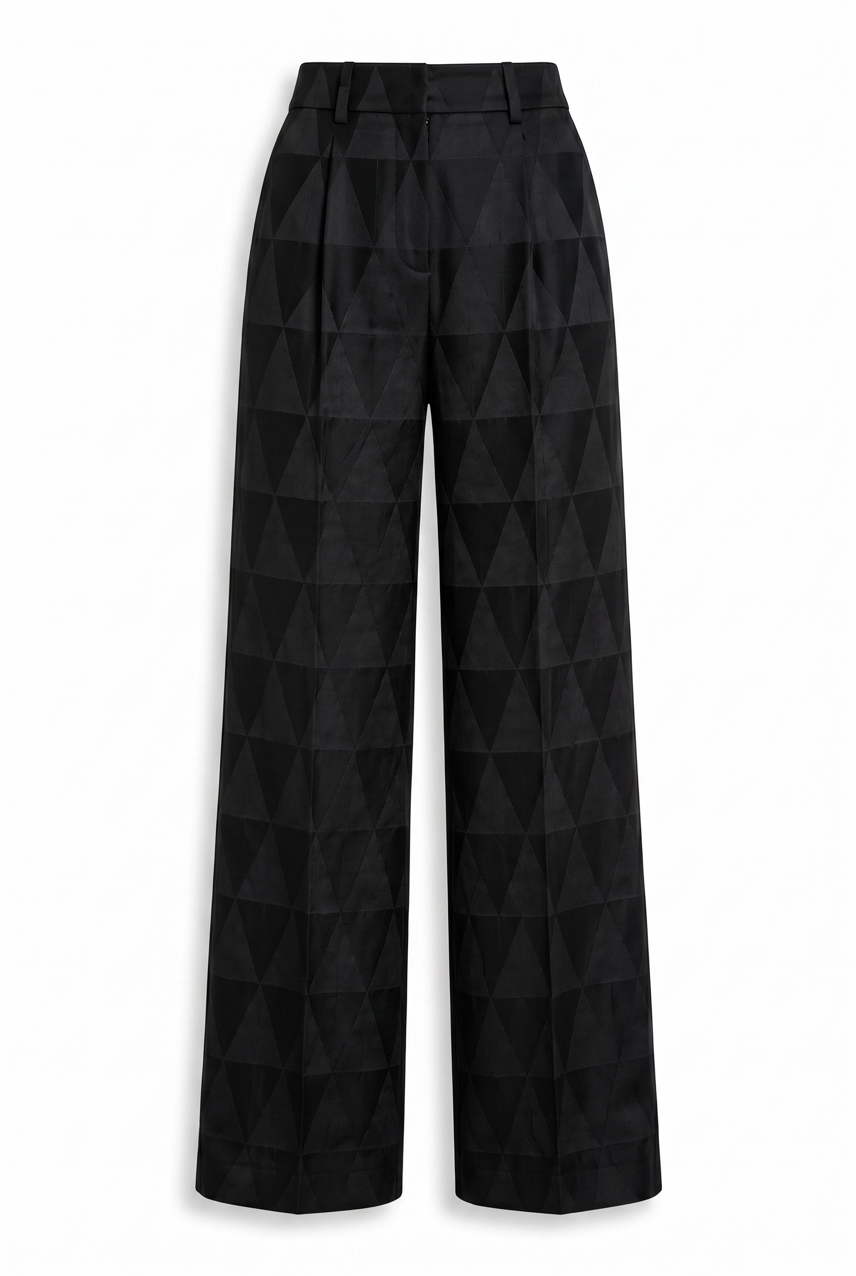 Geometric Silk pants