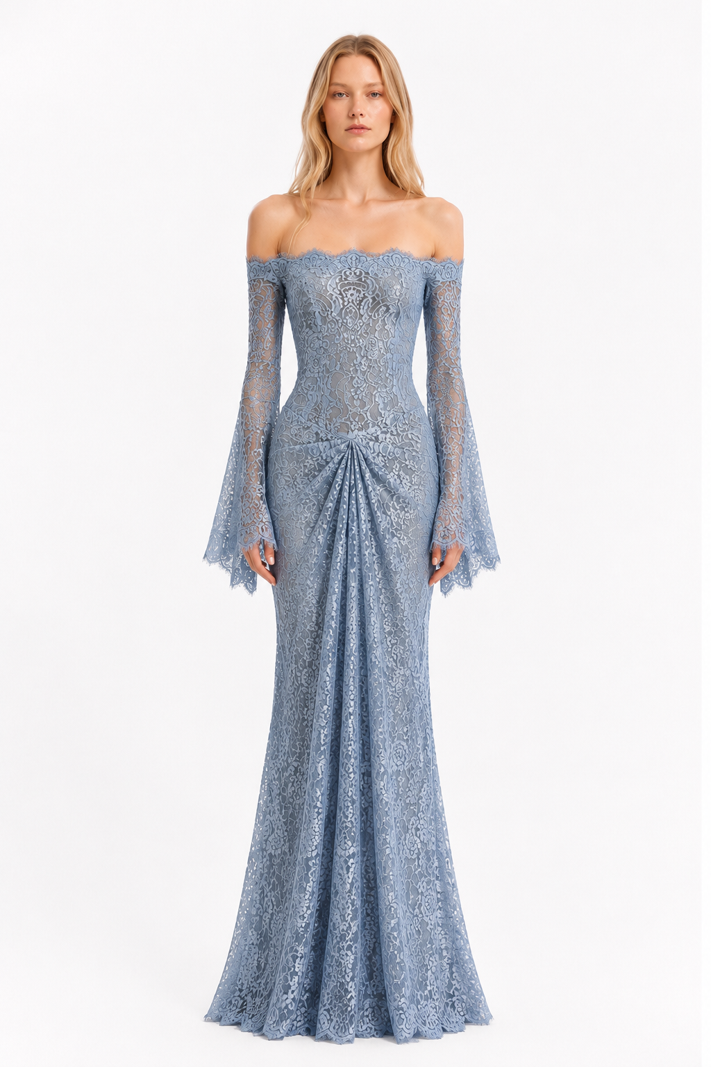 Blue Lace Gown