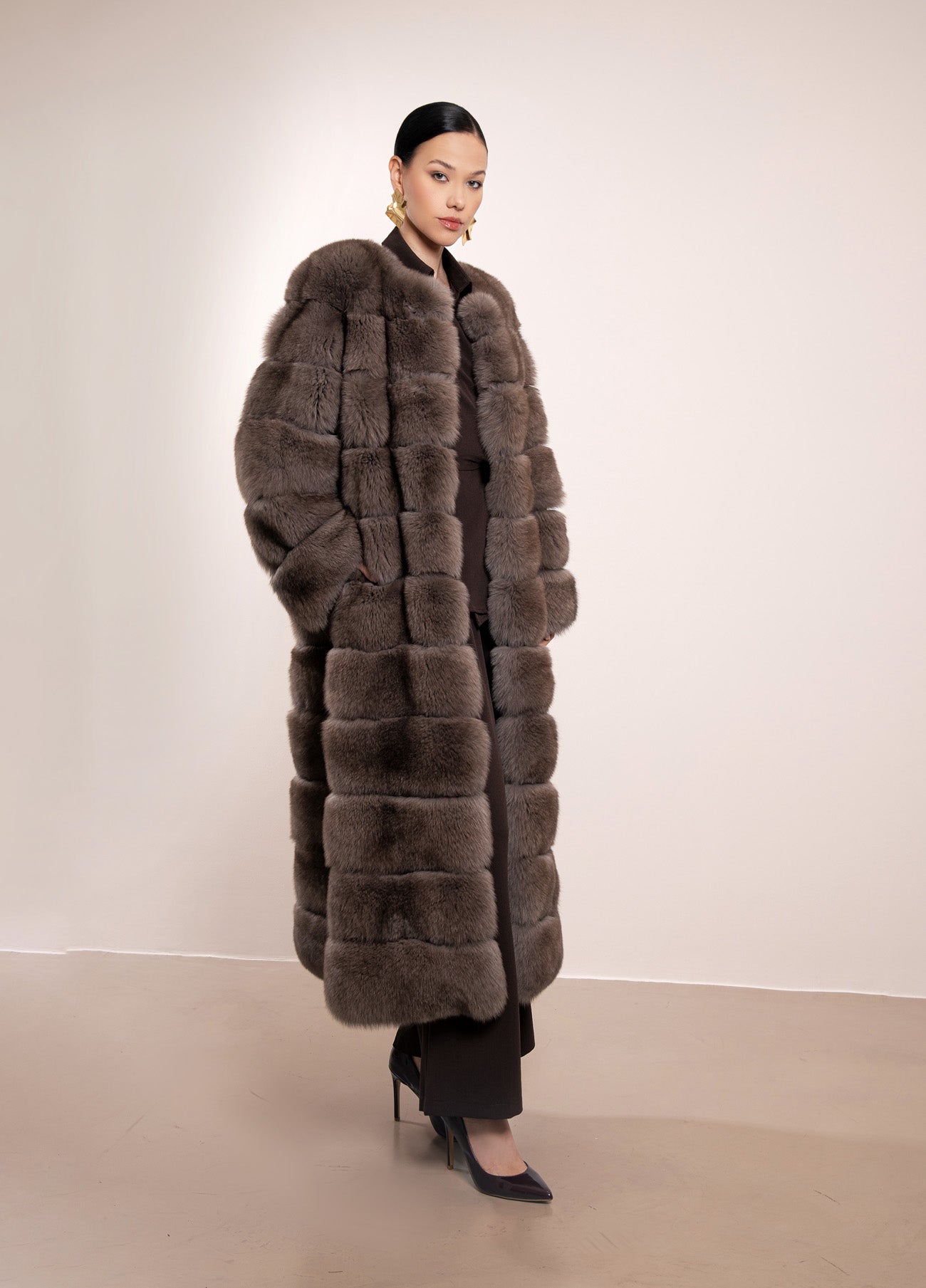 The Arctic Long Fox Coat