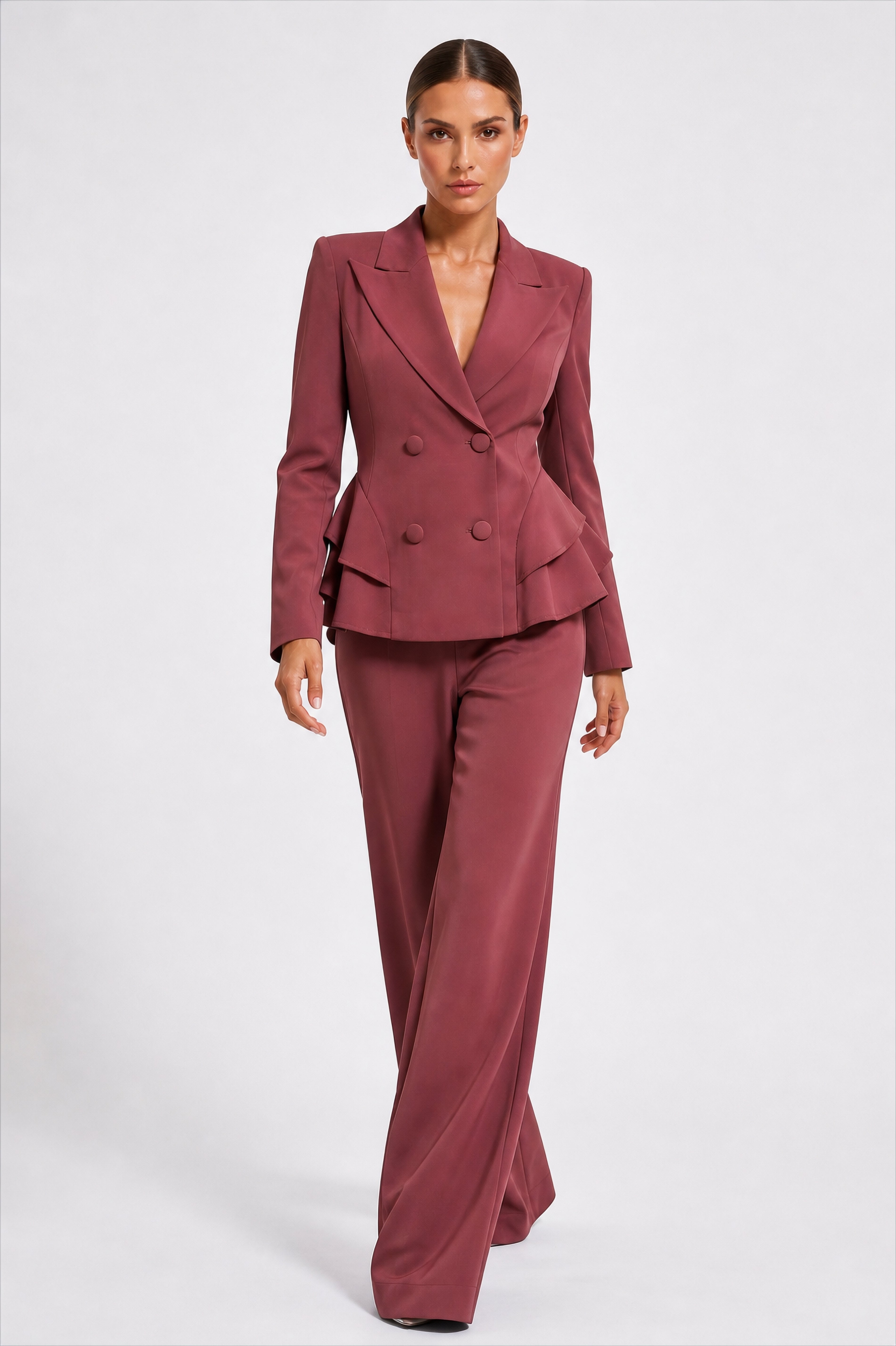 Structured Peplum Suit Set