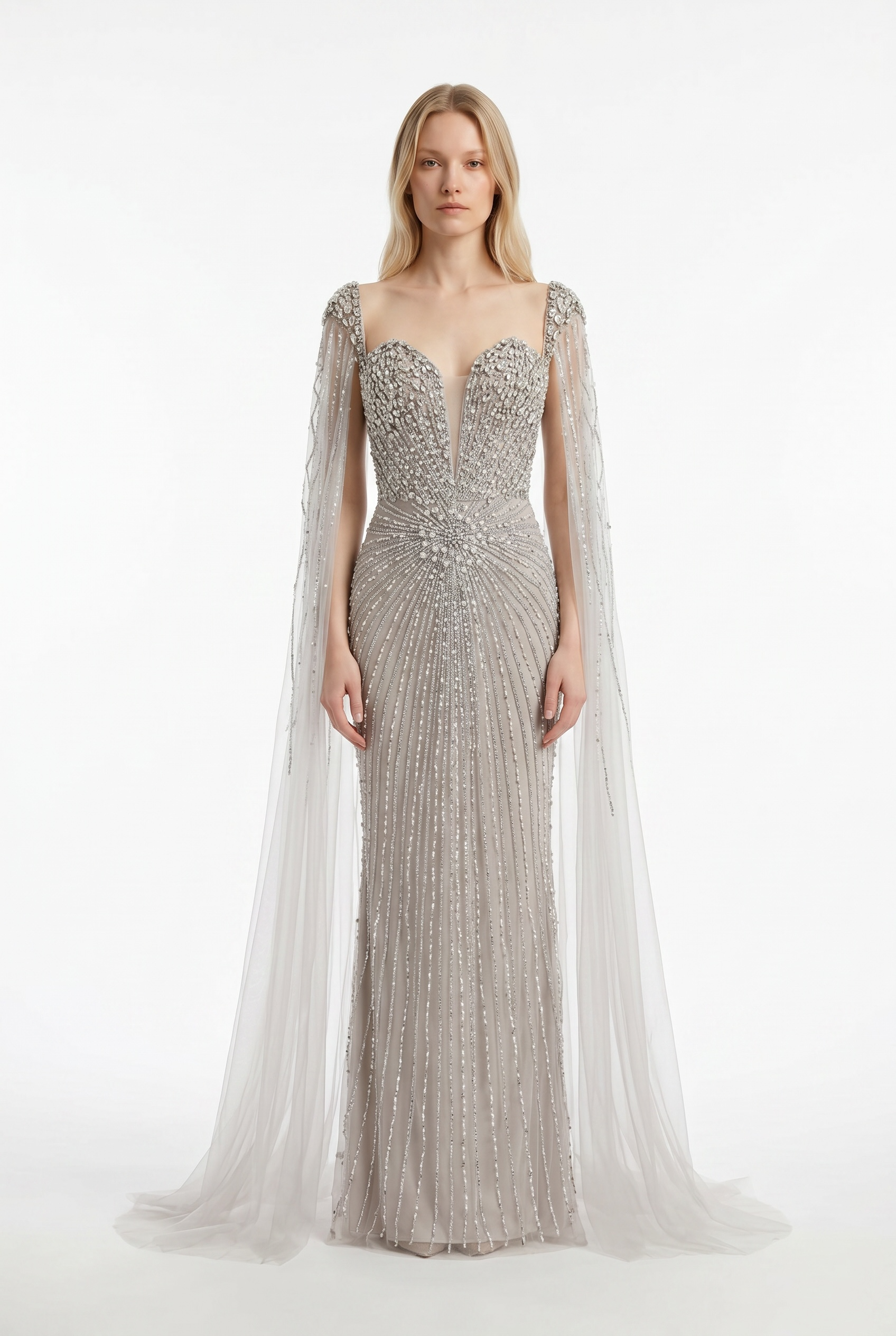 The Starburst Cape Gown
