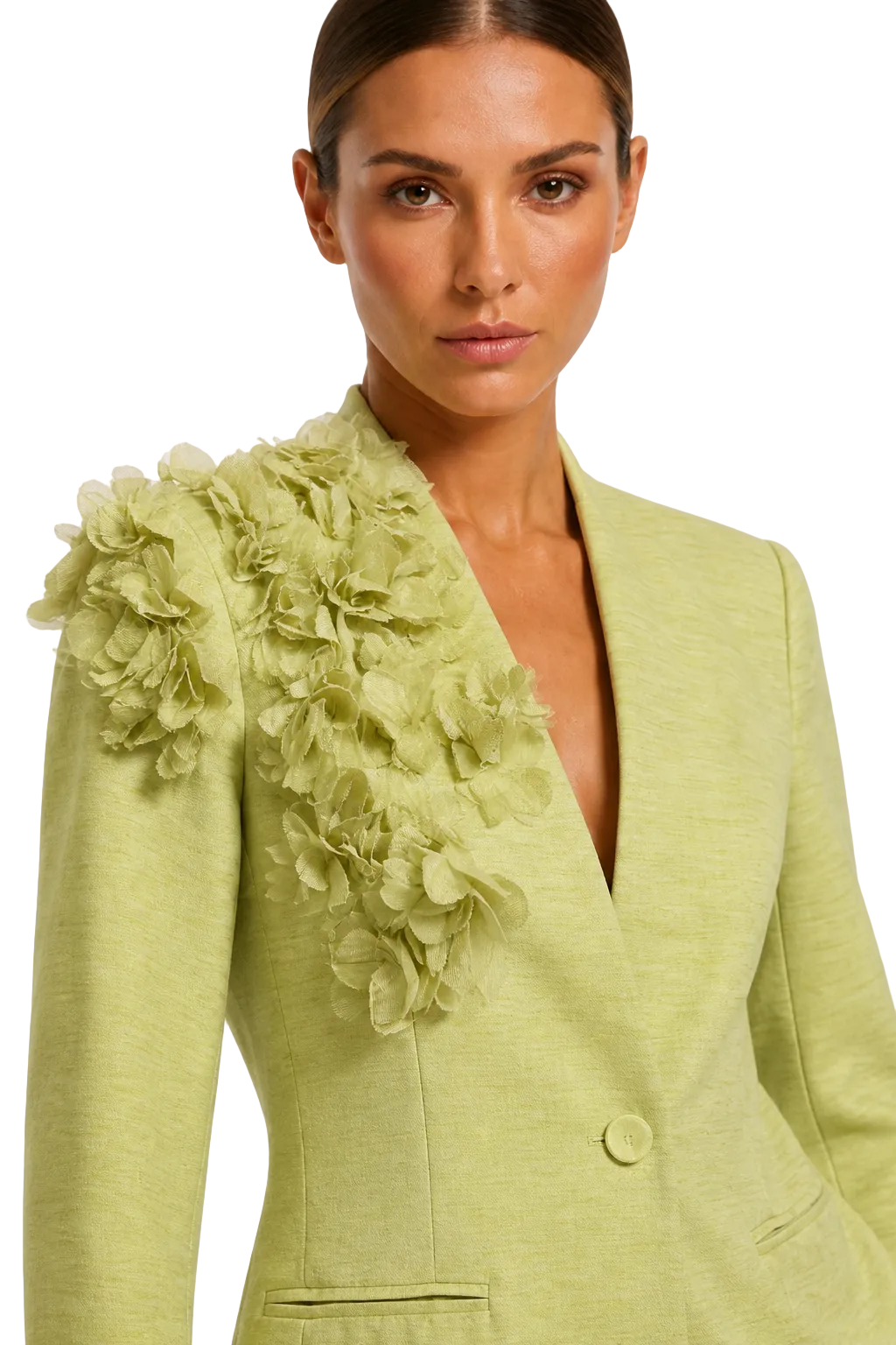 Pistachio Floral Blazer