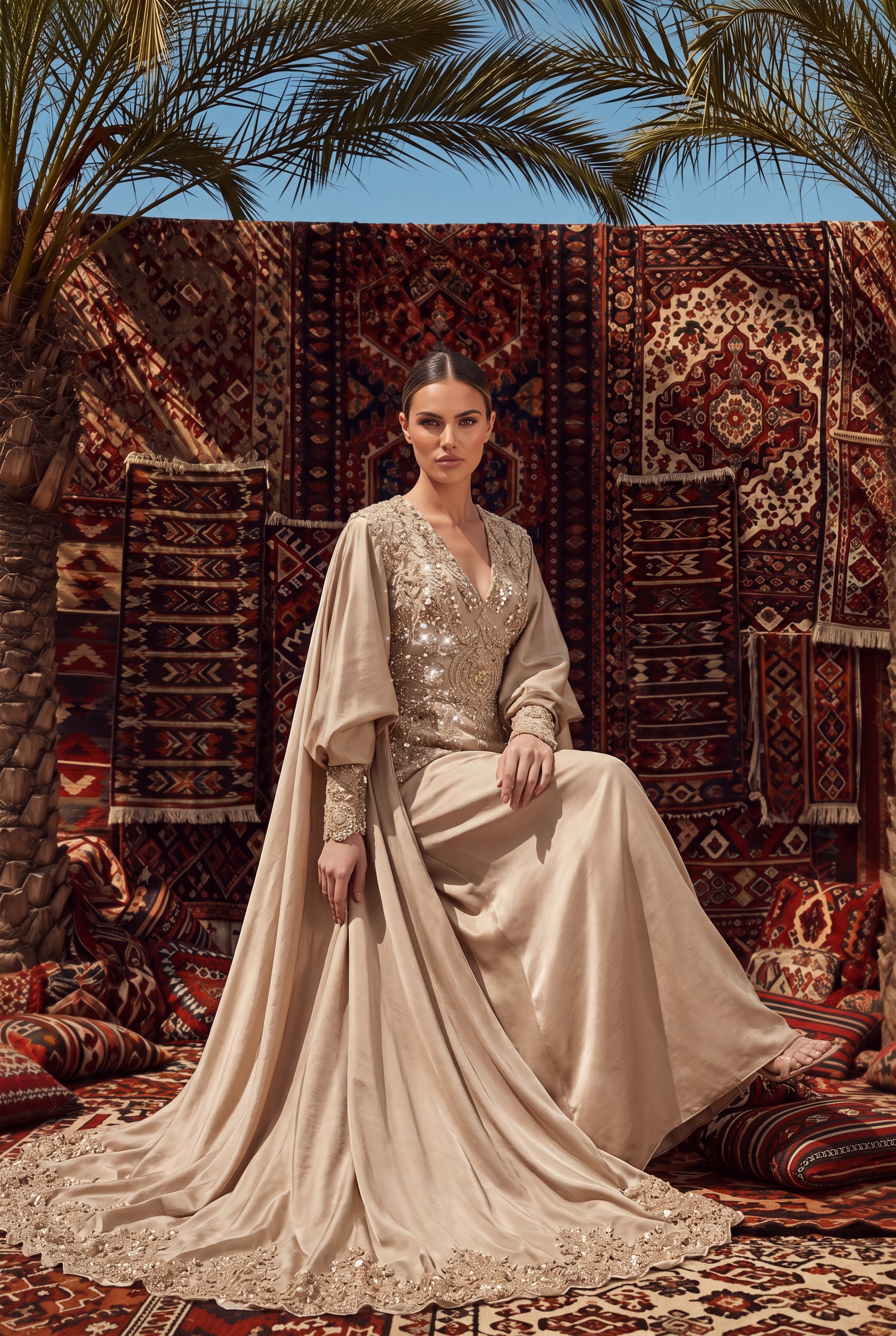 The Golden Mirage Kaftan