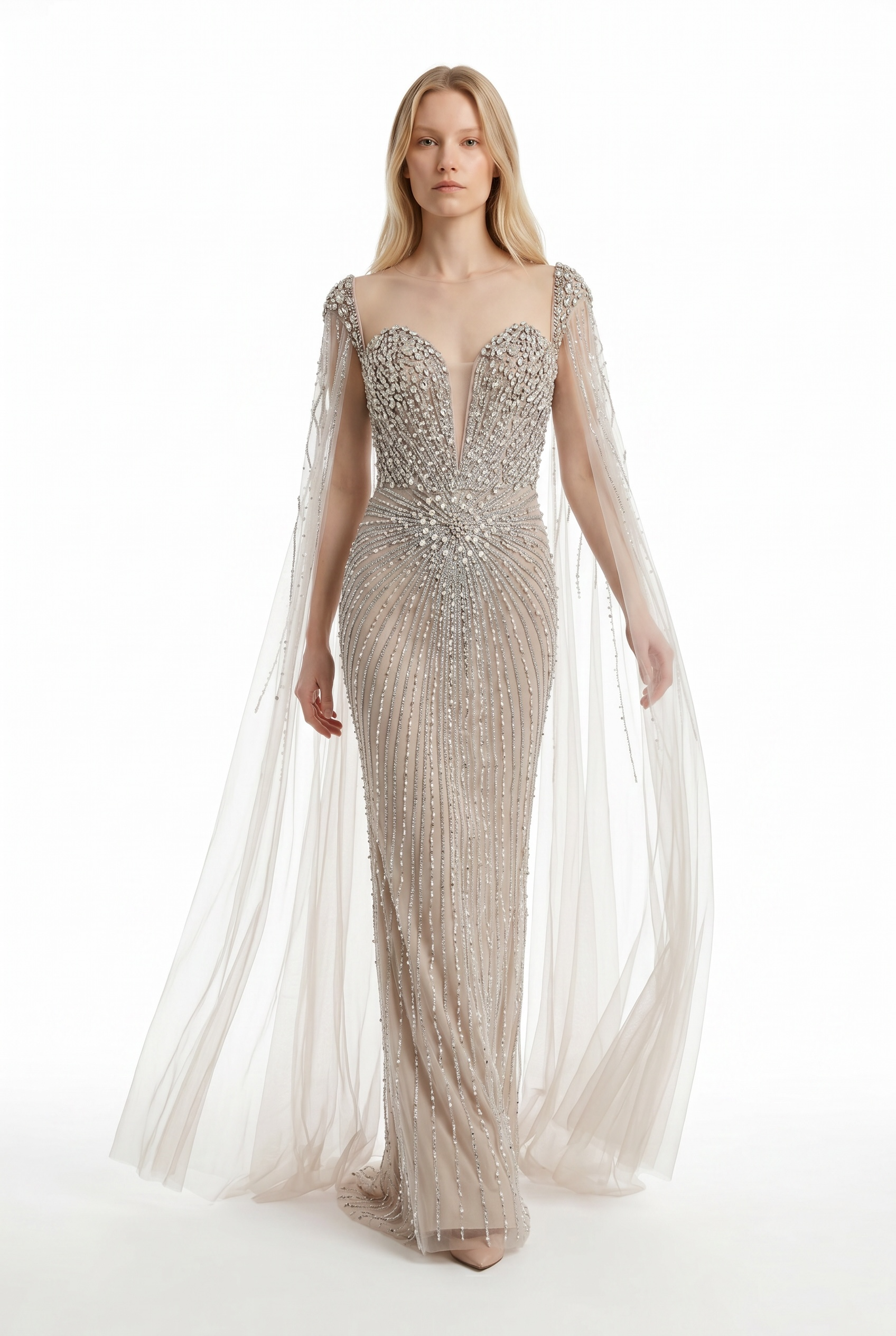 The Starburst Cape Gown