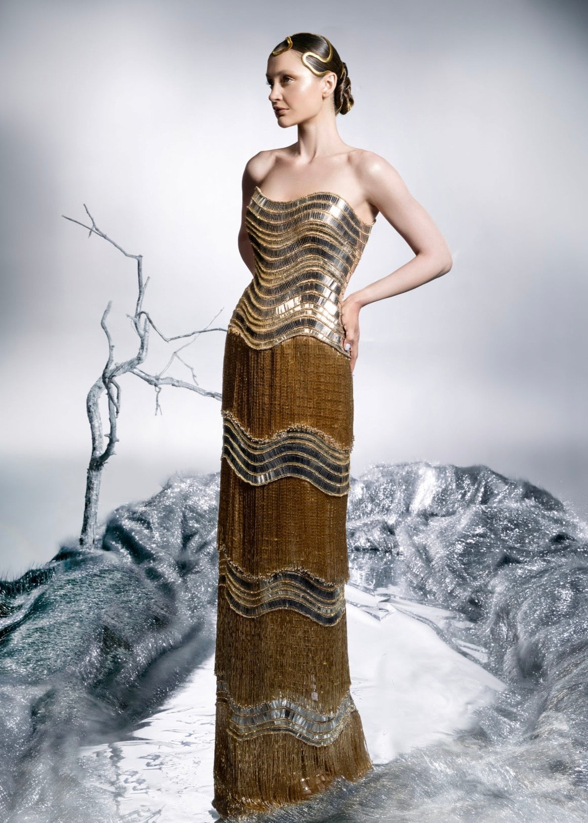 Mirage Wave Gown