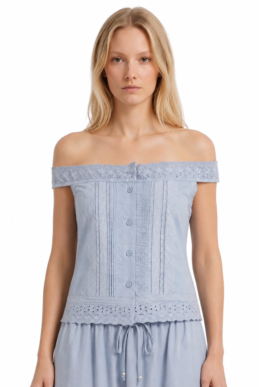 Lace Whisper Off-Shoulder Top