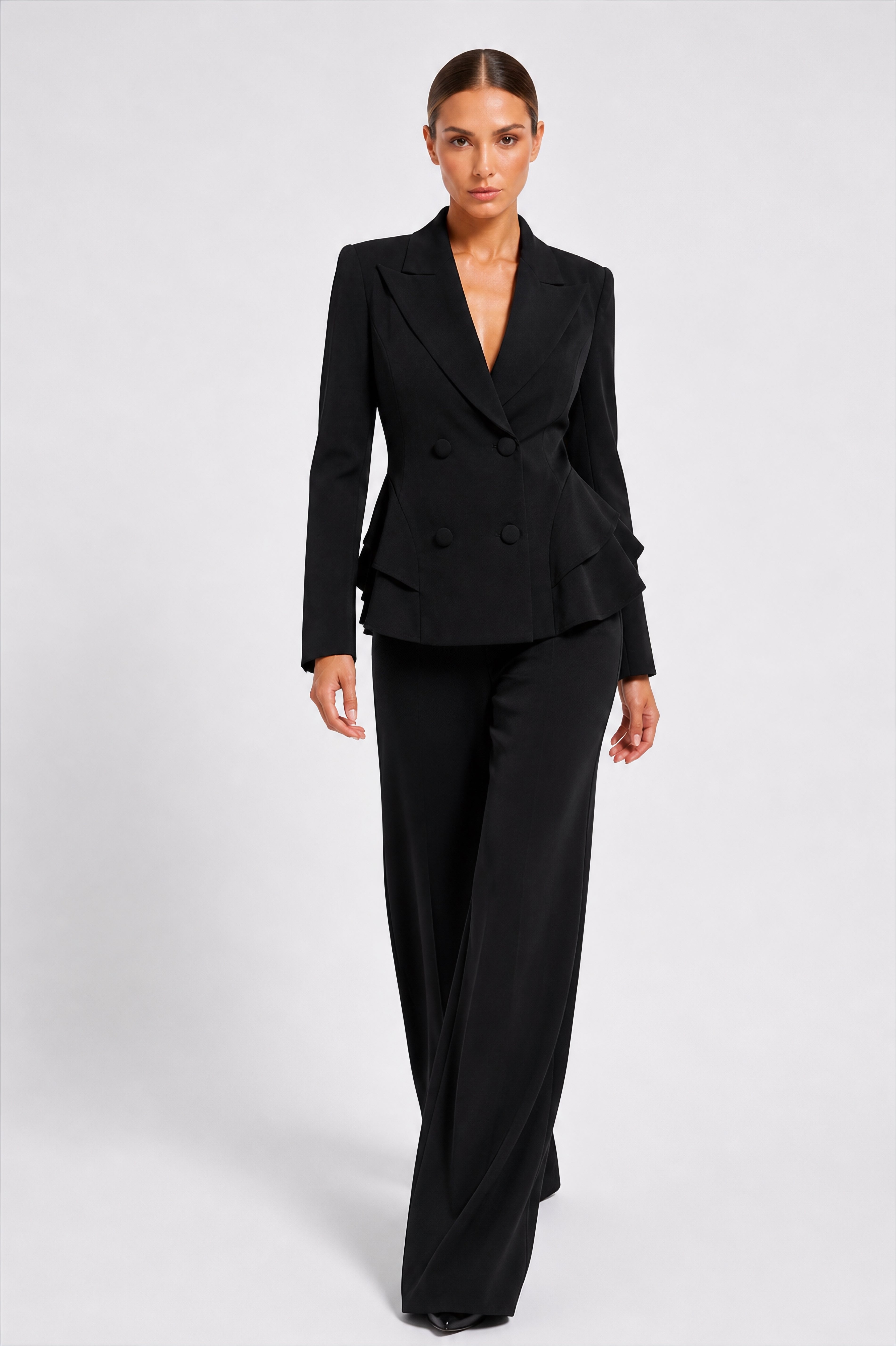Structured Peplum Suit Set