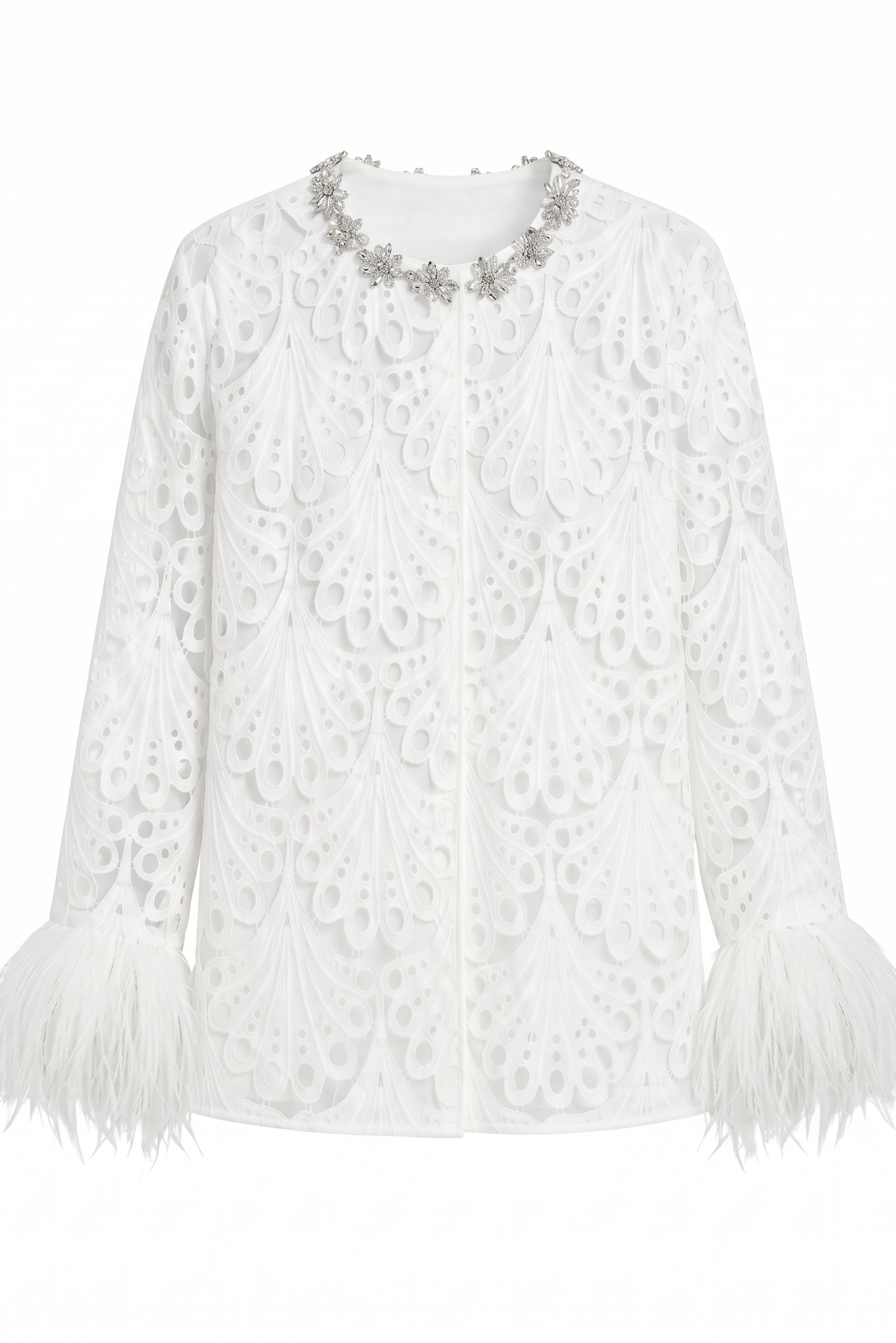 White Peacock Guipure Jacket