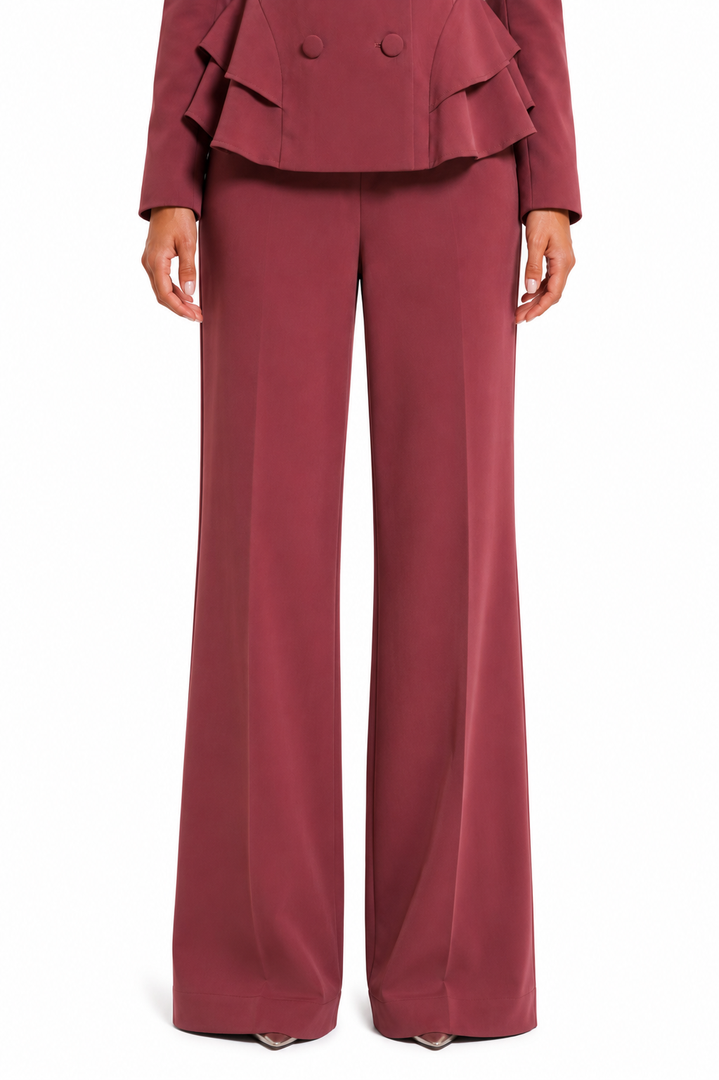 Structured Peplum Pants