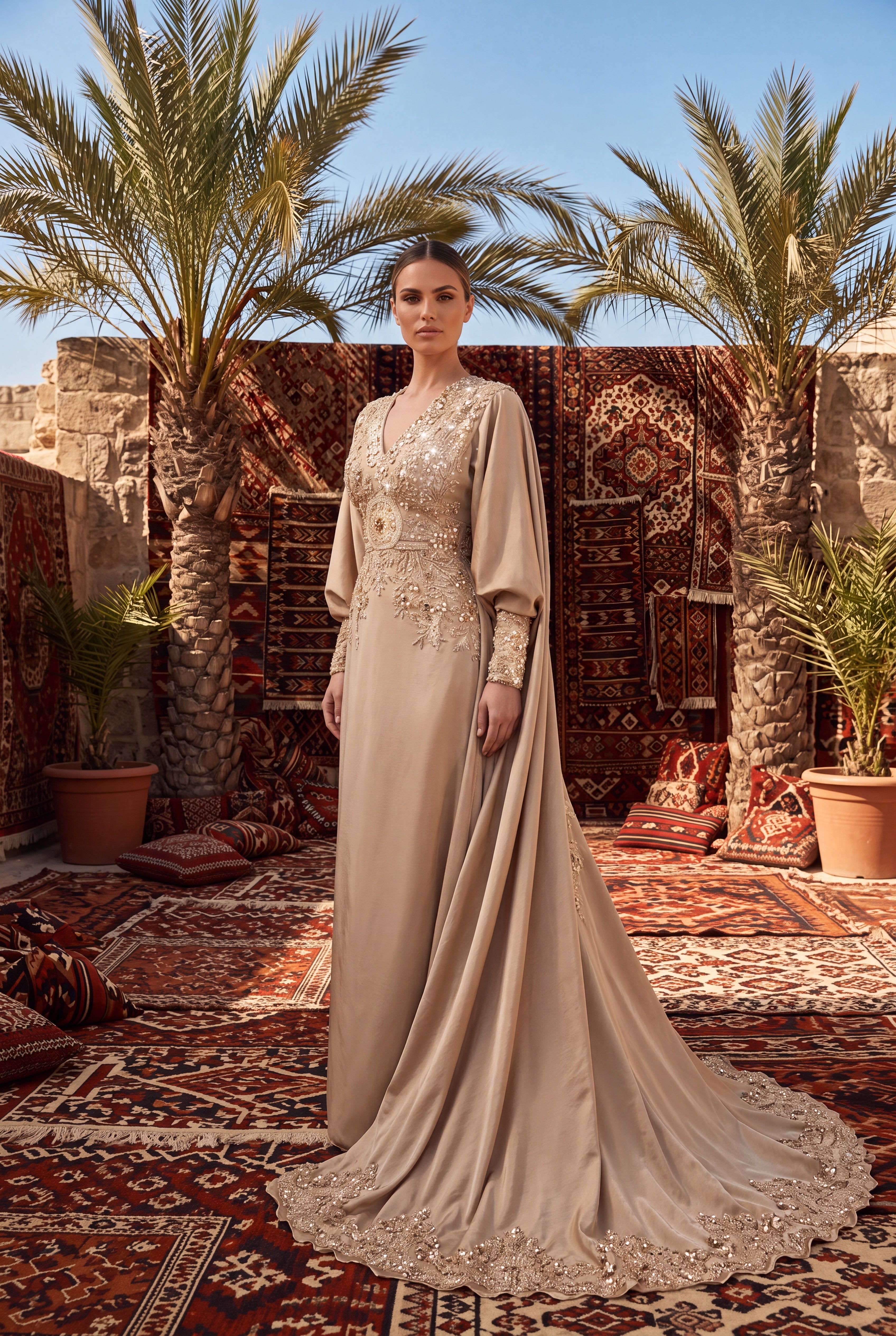 The Golden Mirage Kaftan
