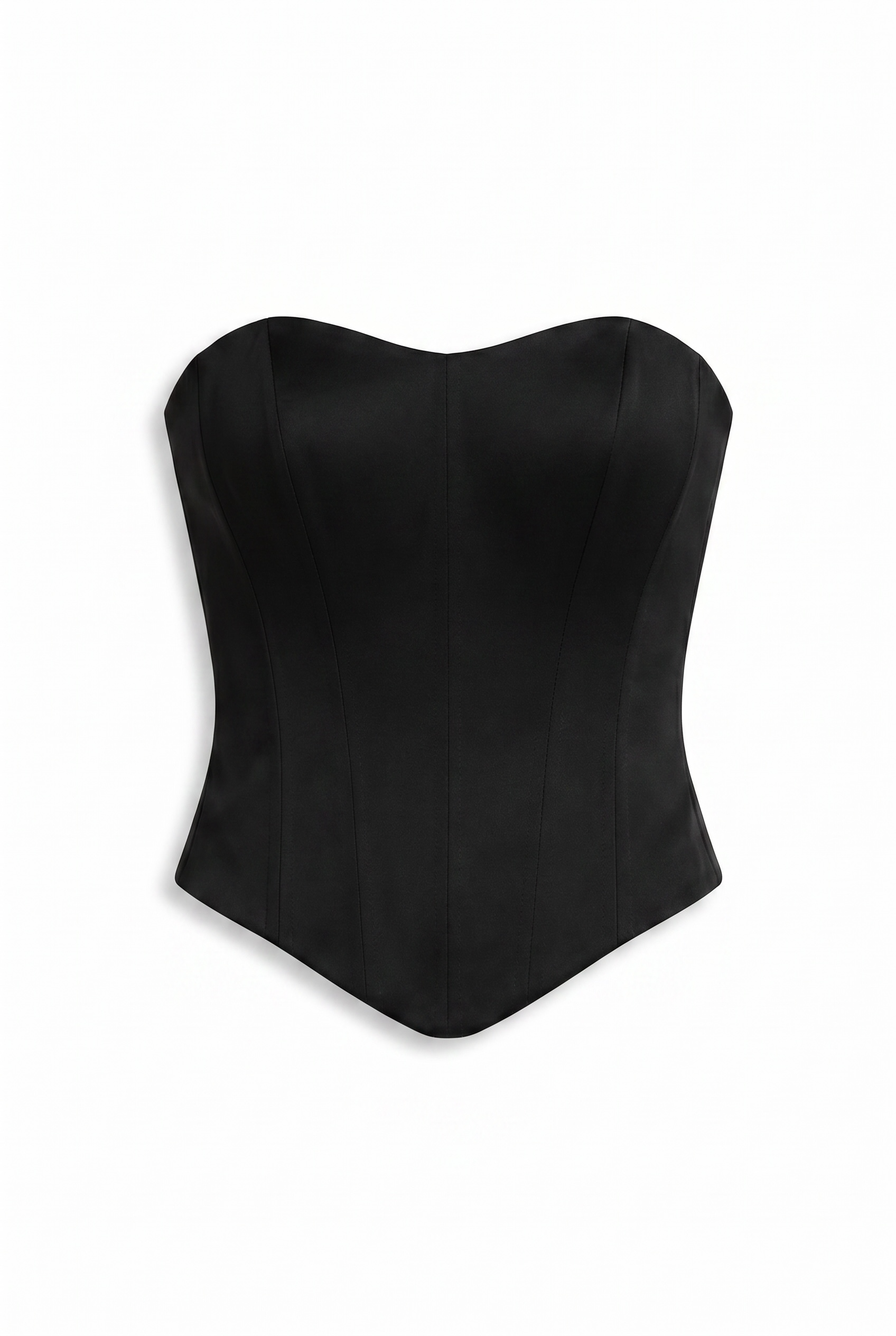 Sculpted Satin Corset Top