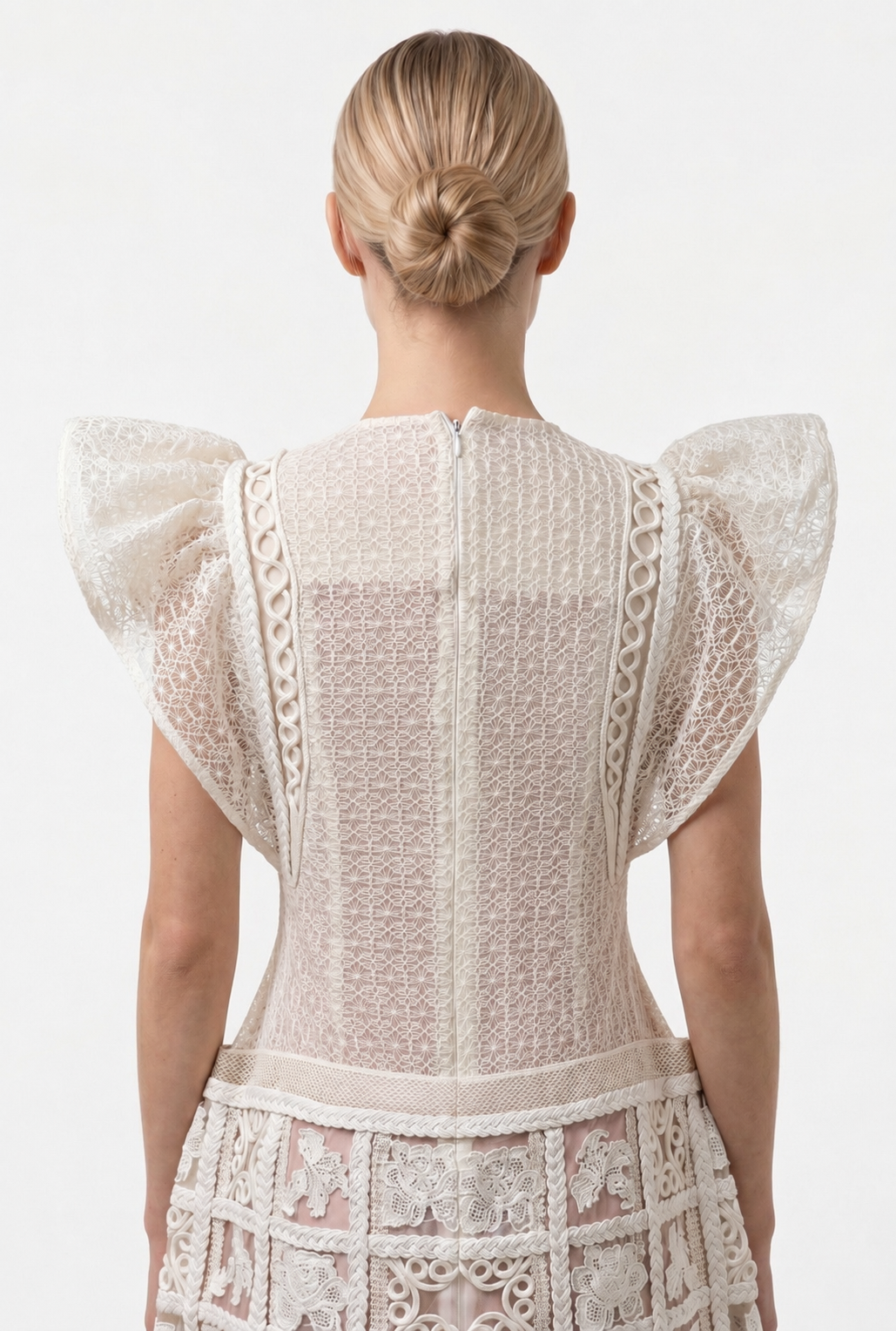 Butterfly Lace Mini Dress