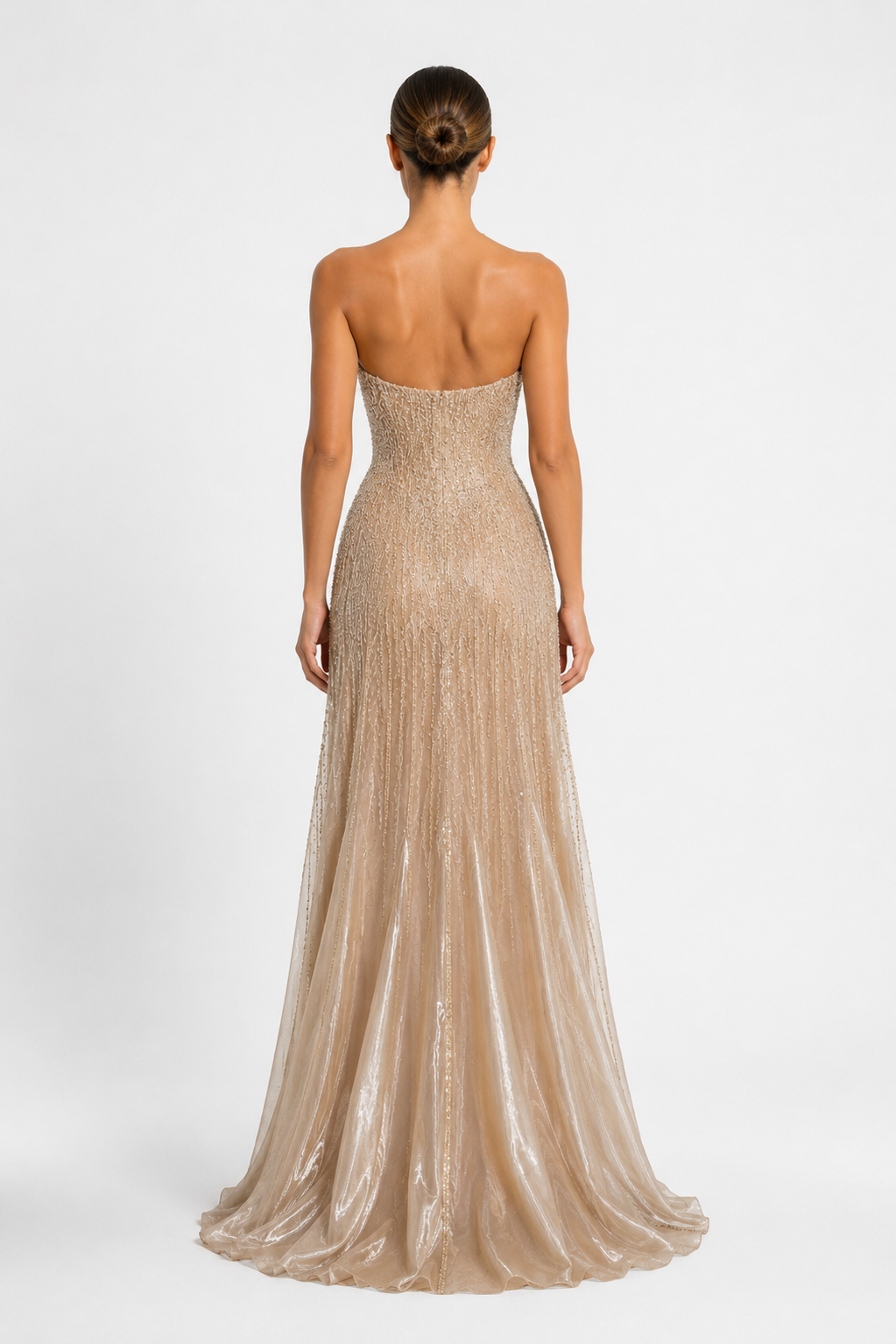 Elysian Embellished Strapless Gown