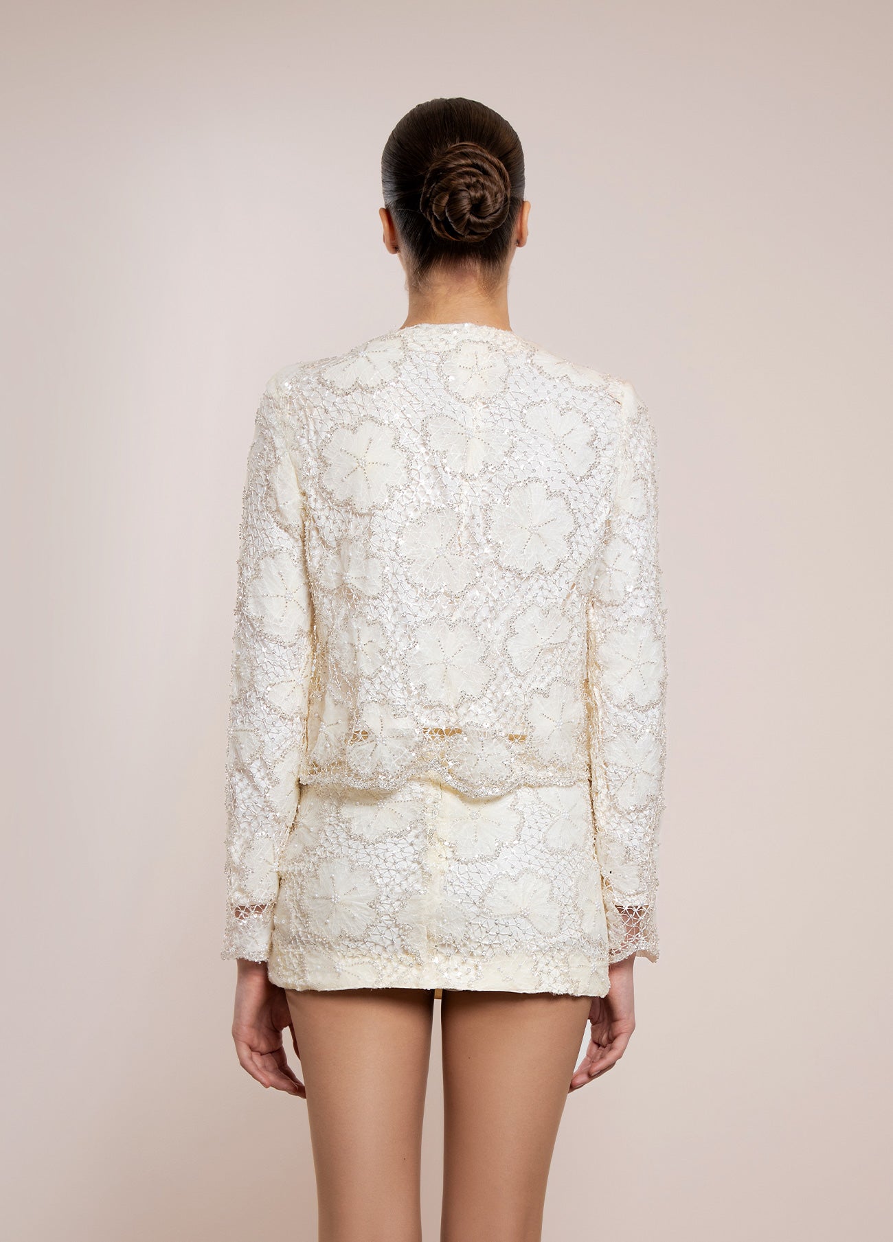 Embroidered Metallic Jacket