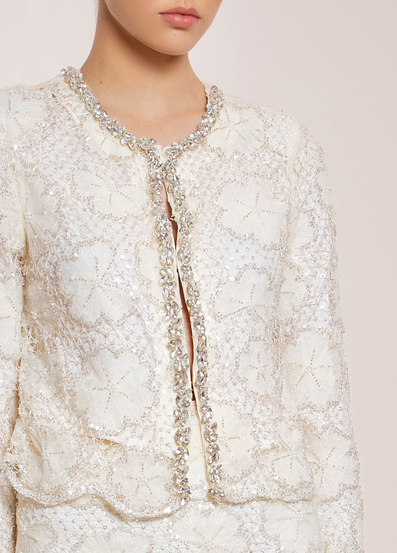 Embroidered Metallic Jacket