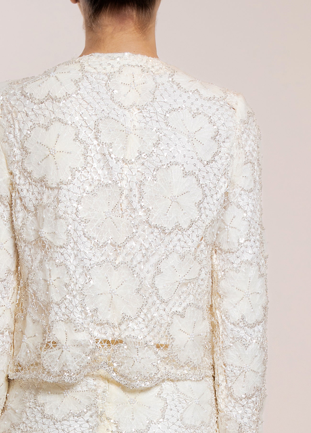 Embroidered Metallic Jacket