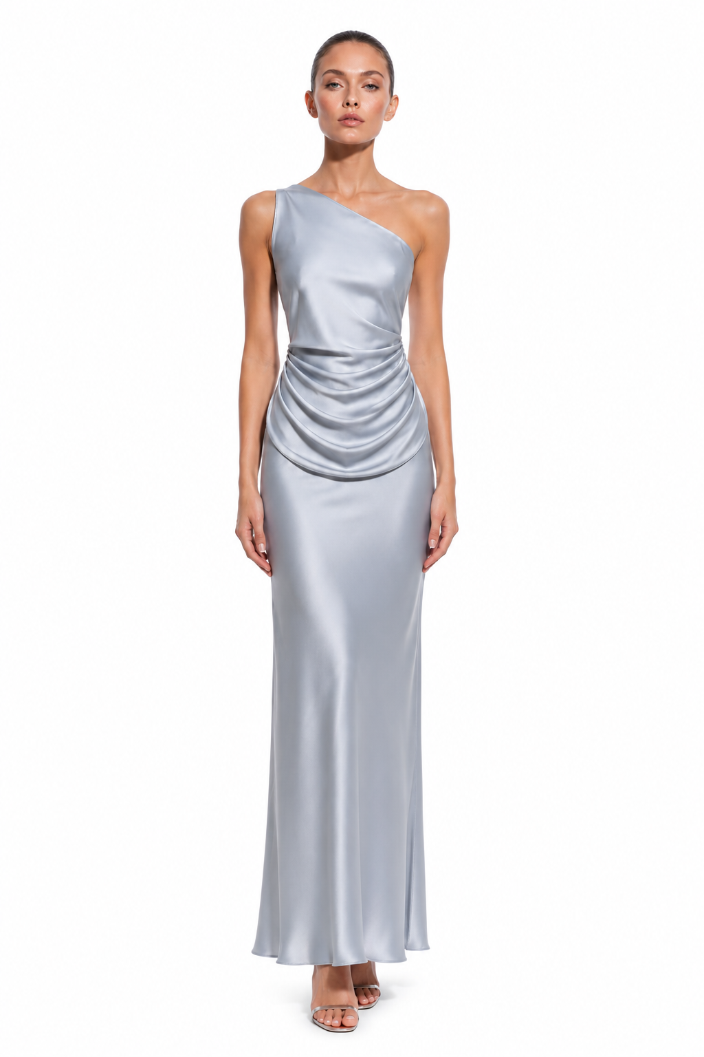Celeste Silk Draped Two-Piece Set