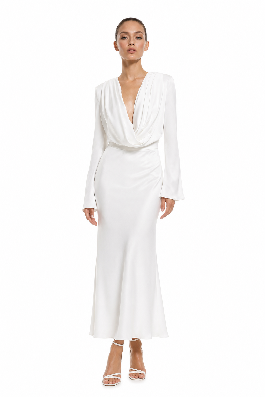Aurelia Silk Cowl Two-Piece Set