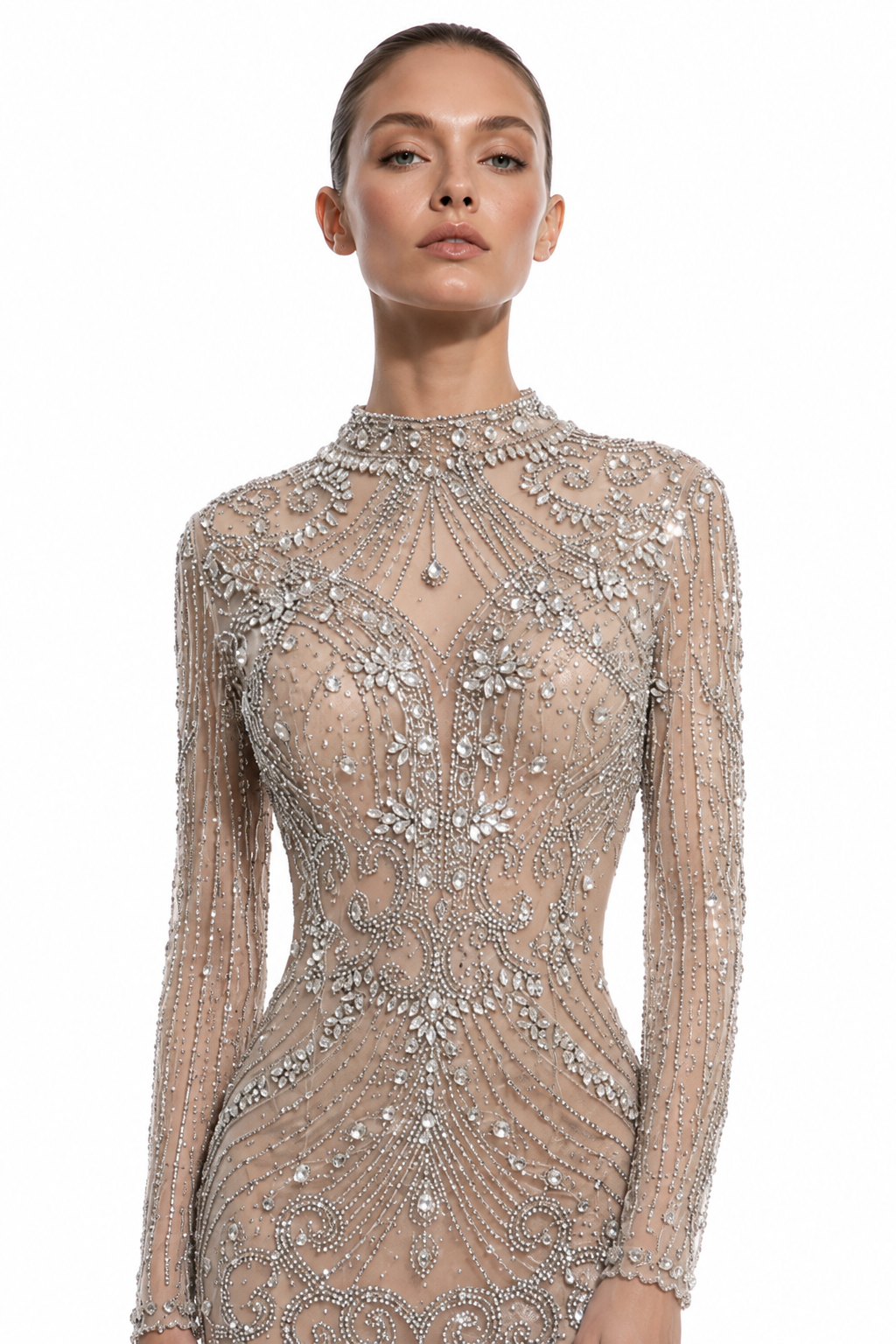 Crystal Embellished Gown
