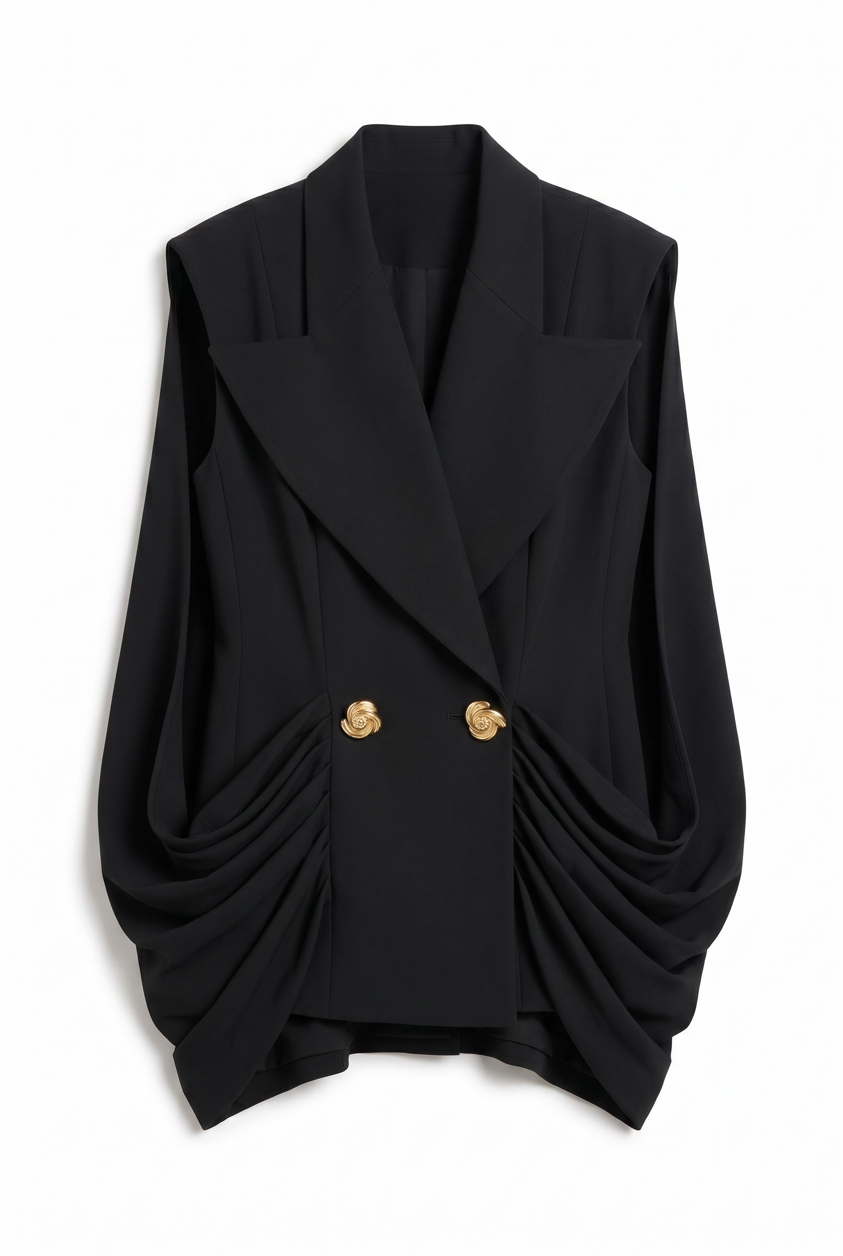 Midnight Drape Power Blazer