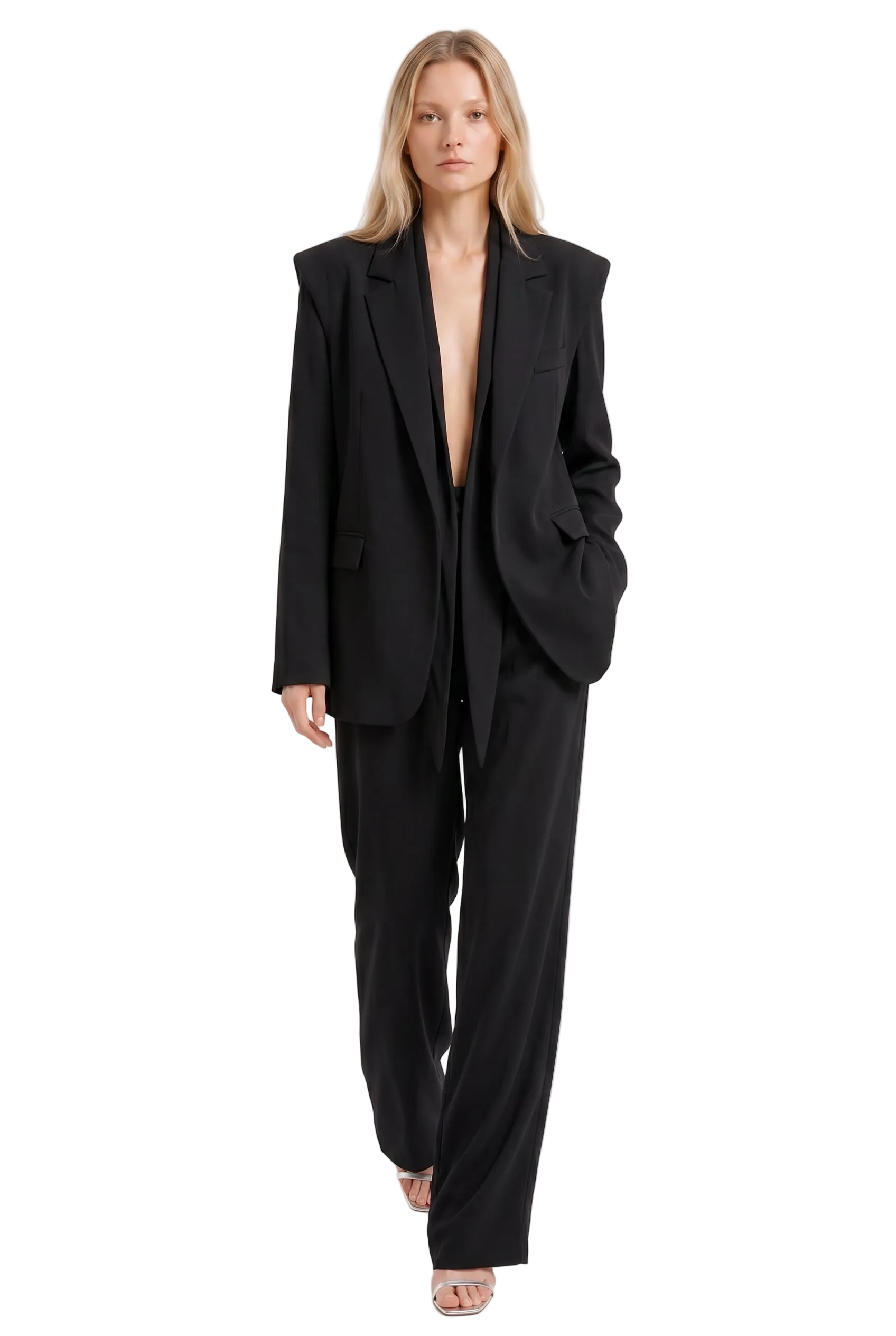 Oversized Tailored Taupe Power Suit