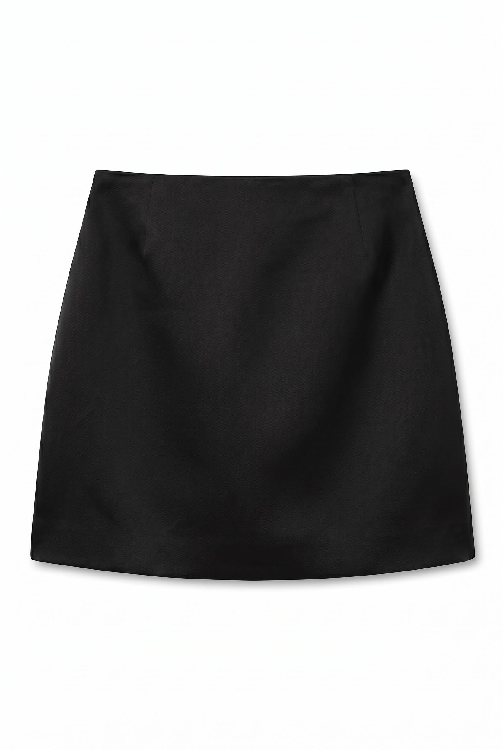 Sculpted Satin Mini Skirt