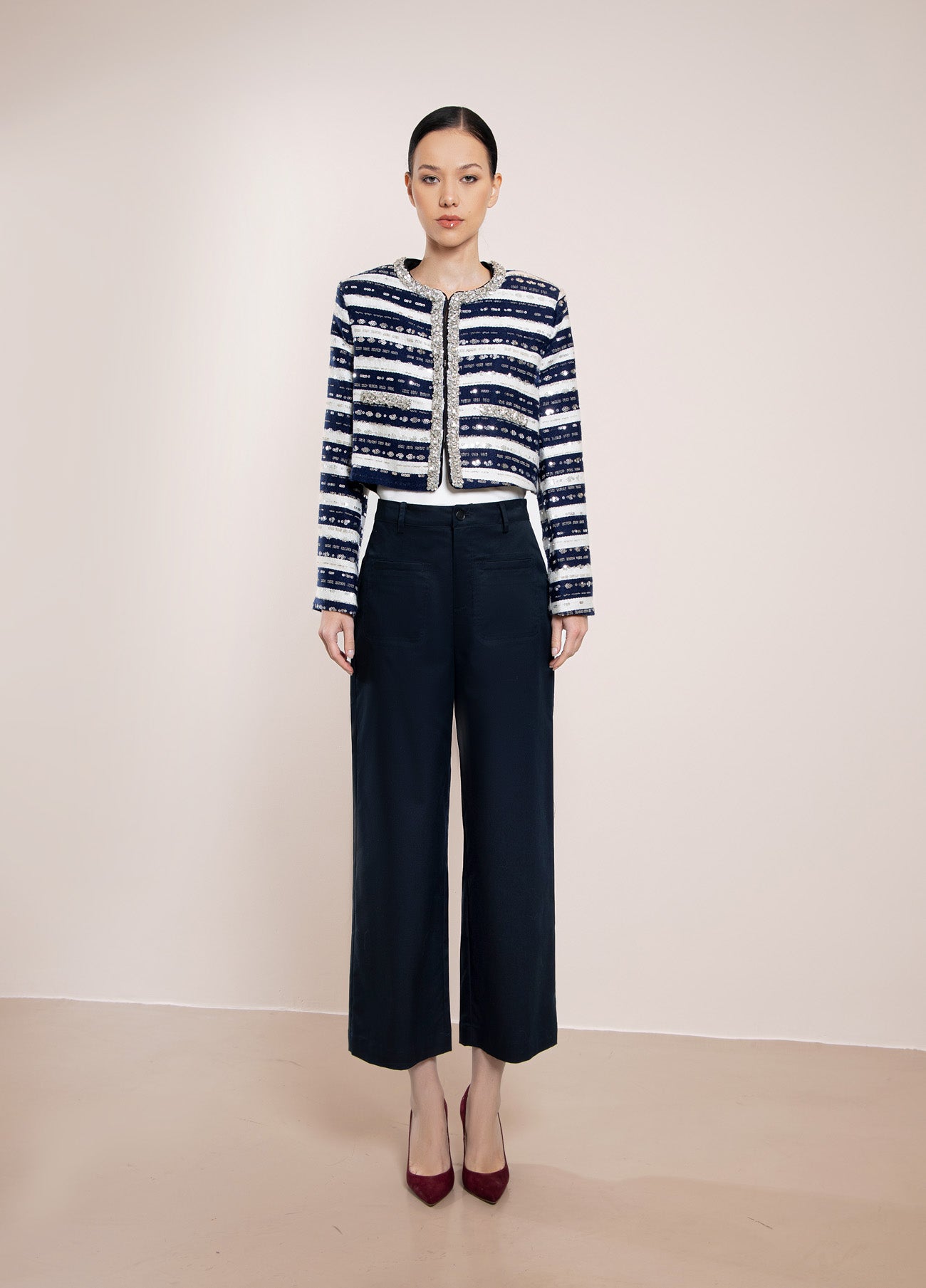 Monochrome Tweed Jacket