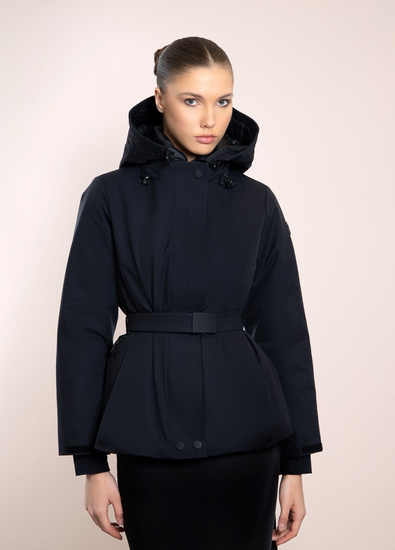 Puffer Belted Jacket